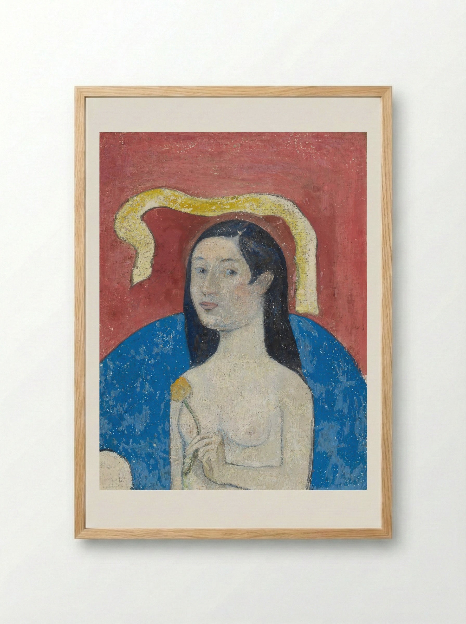 Portrait of the Artist's Mother, Eve - Paul Gauguin - Framed Print Wood