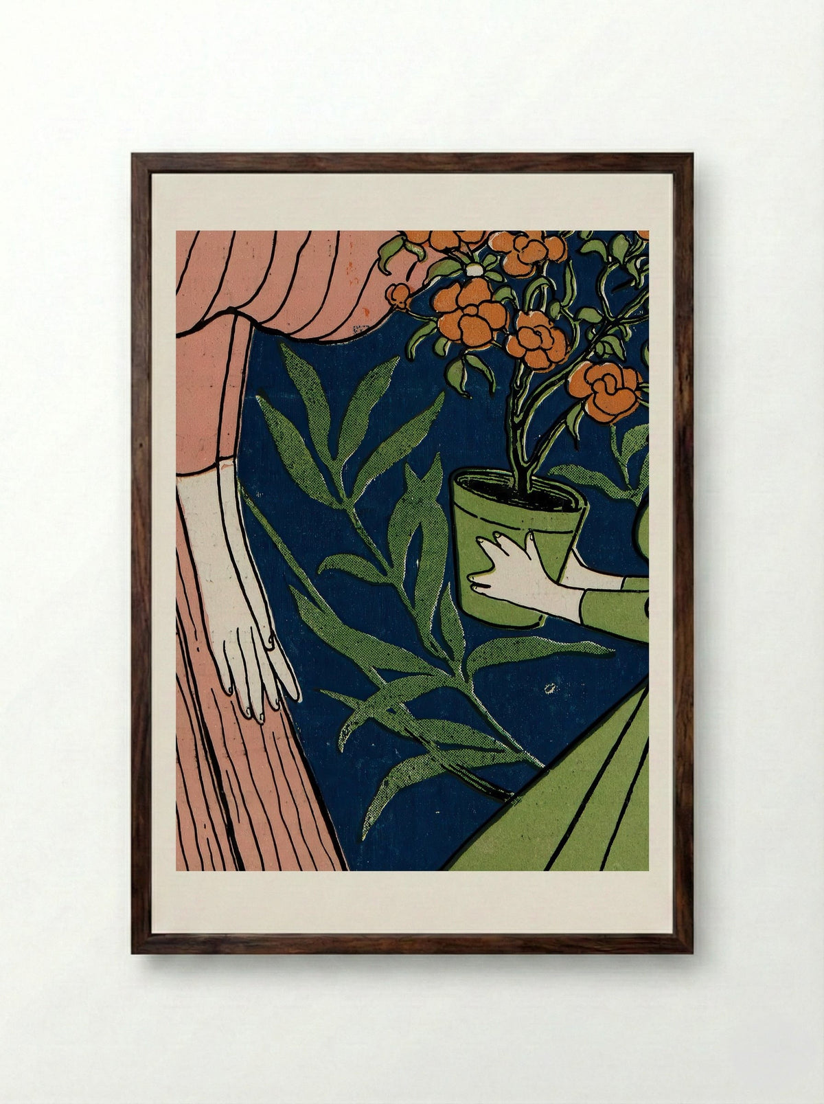 Umschlag der Kunst- und Literaturzeitschrift Jugend - Hans Thoma - Framed Print Dark Wood