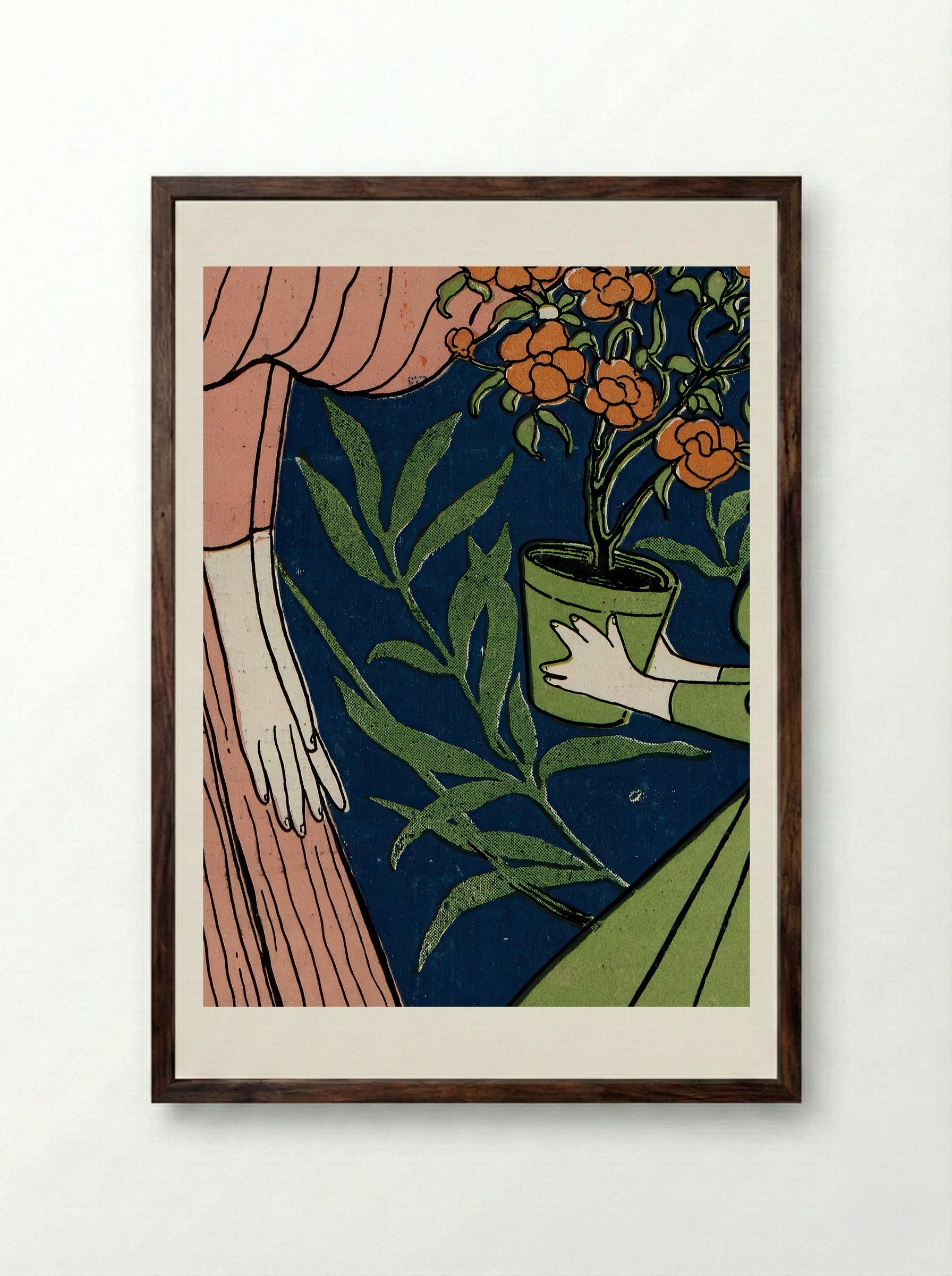 Umschlag der Kunst- und Literaturzeitschrift Jugend - Hans Thoma - Framed Print Dark Wood