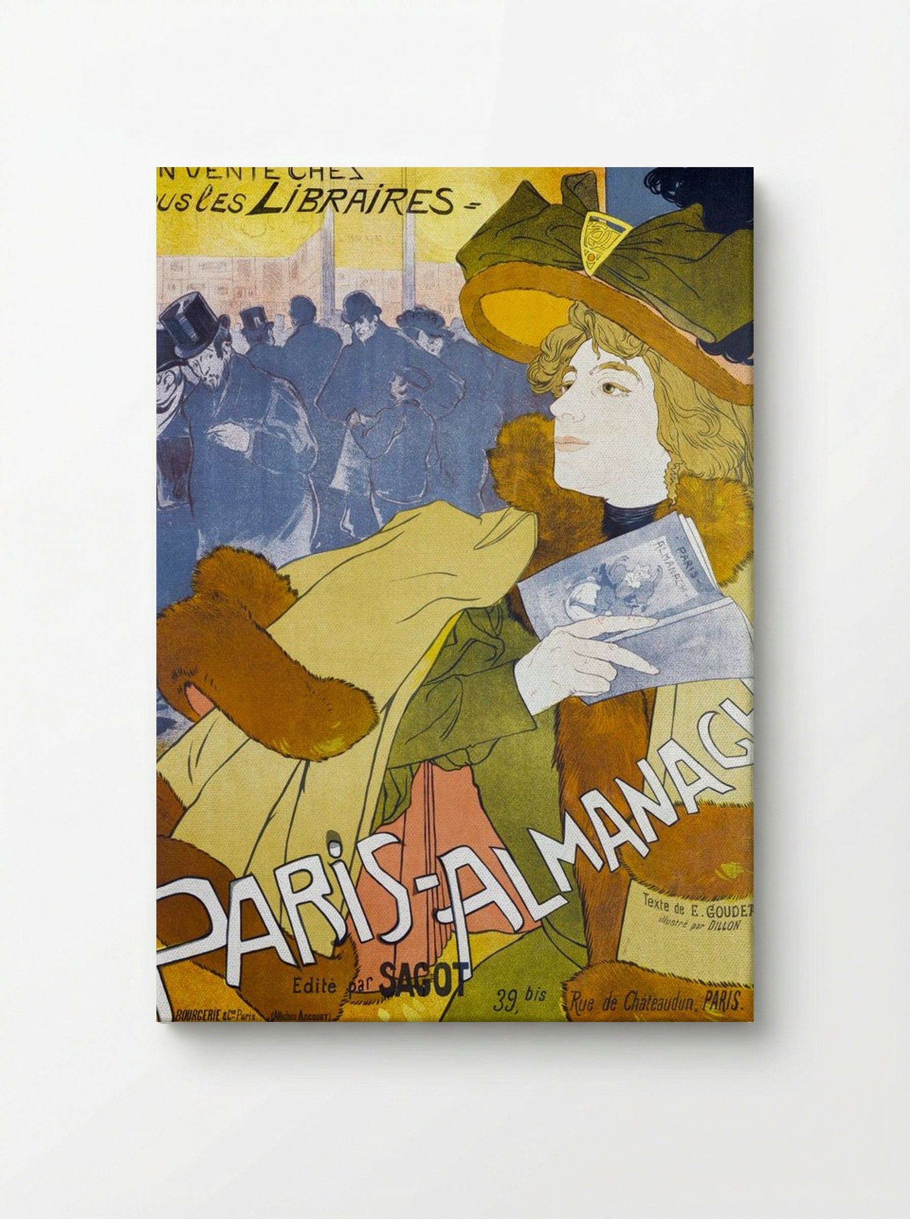 Paris-Almanach, 1894 - Georges de Feure - Canvas