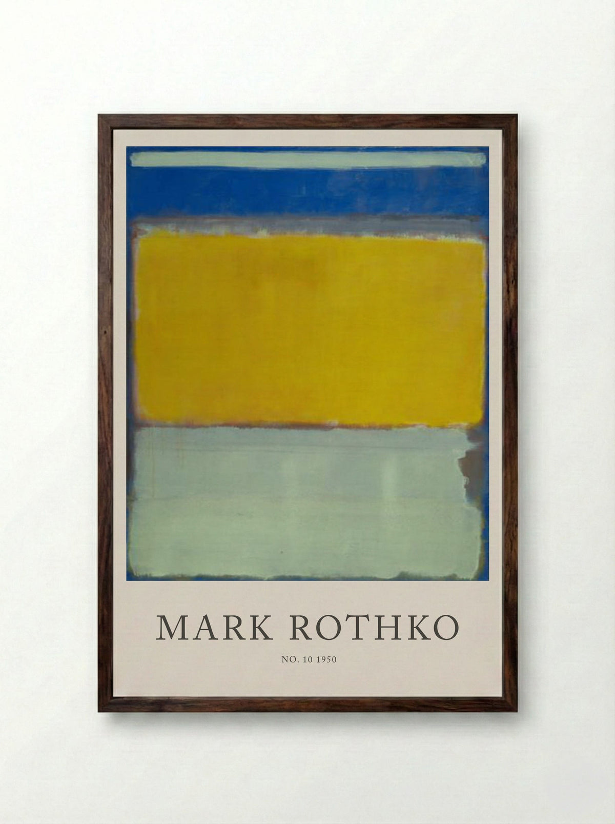 No. 10 - Mark Rothko - Framed Print Dark Wood