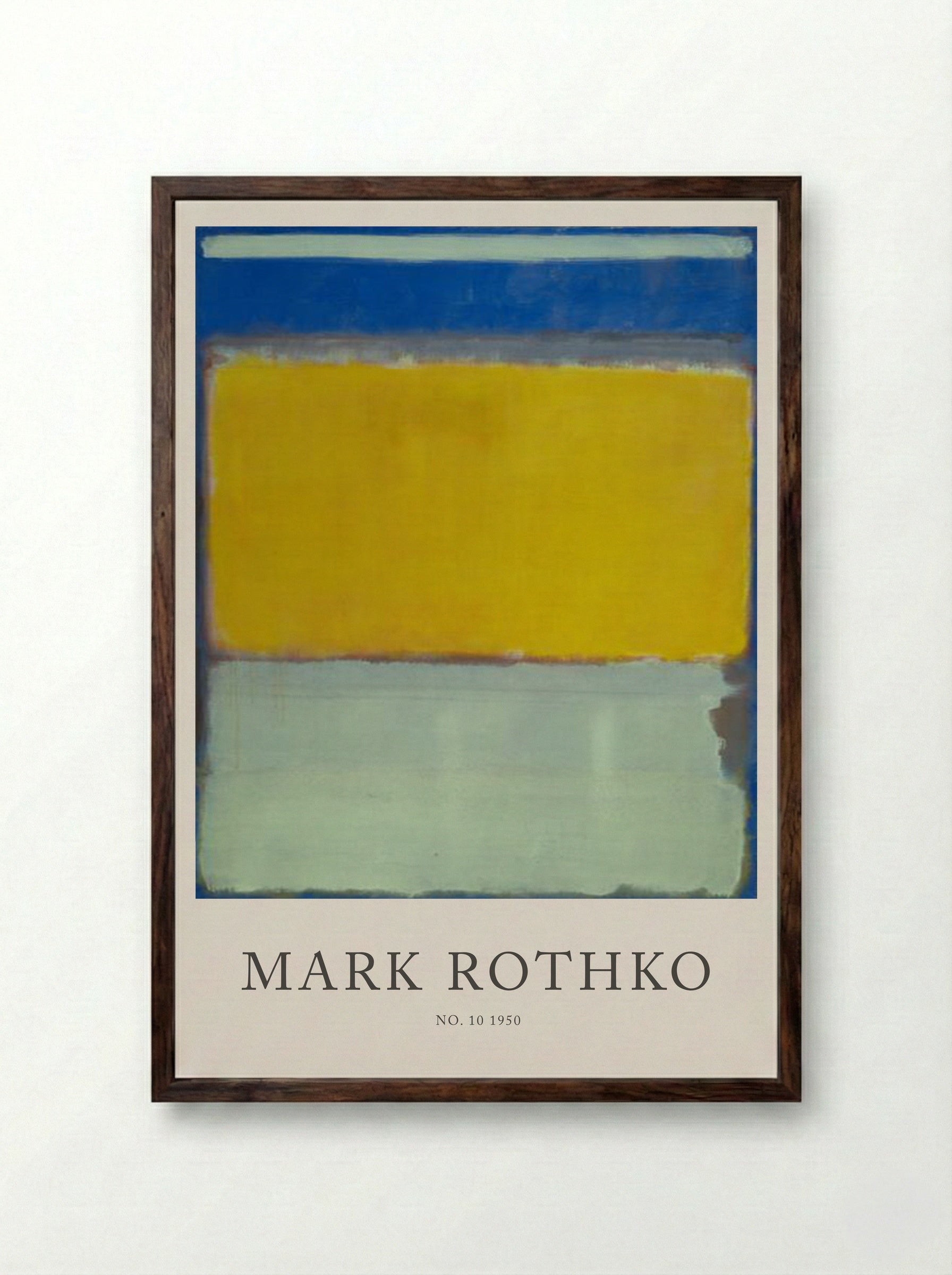 No. 10 - Mark Rothko - Framed Print Dark Wood