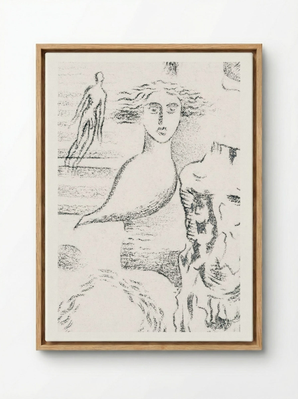 Design for Urne Buriall – Ghosts - Paul Nash - Framed Canvas Wood
