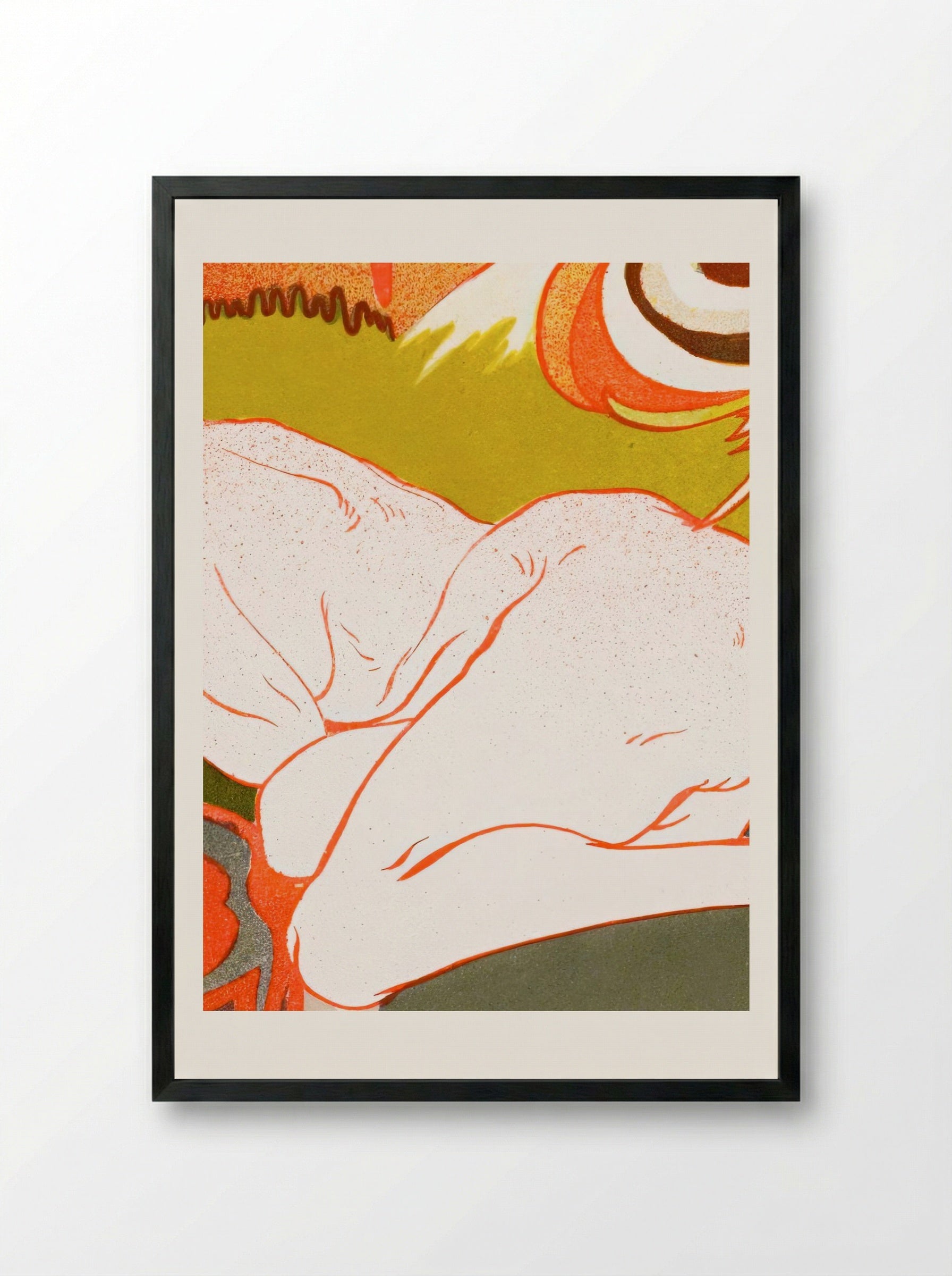 La Source du Mal (The Source of Evil) - Georges de Feure - Framed Print Black