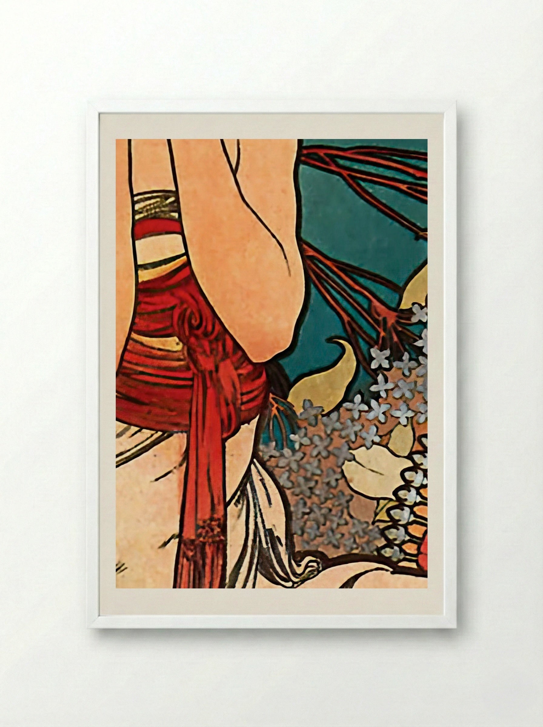 Monaco Monte-Carlo - Alfons Mucha - Framed Print White