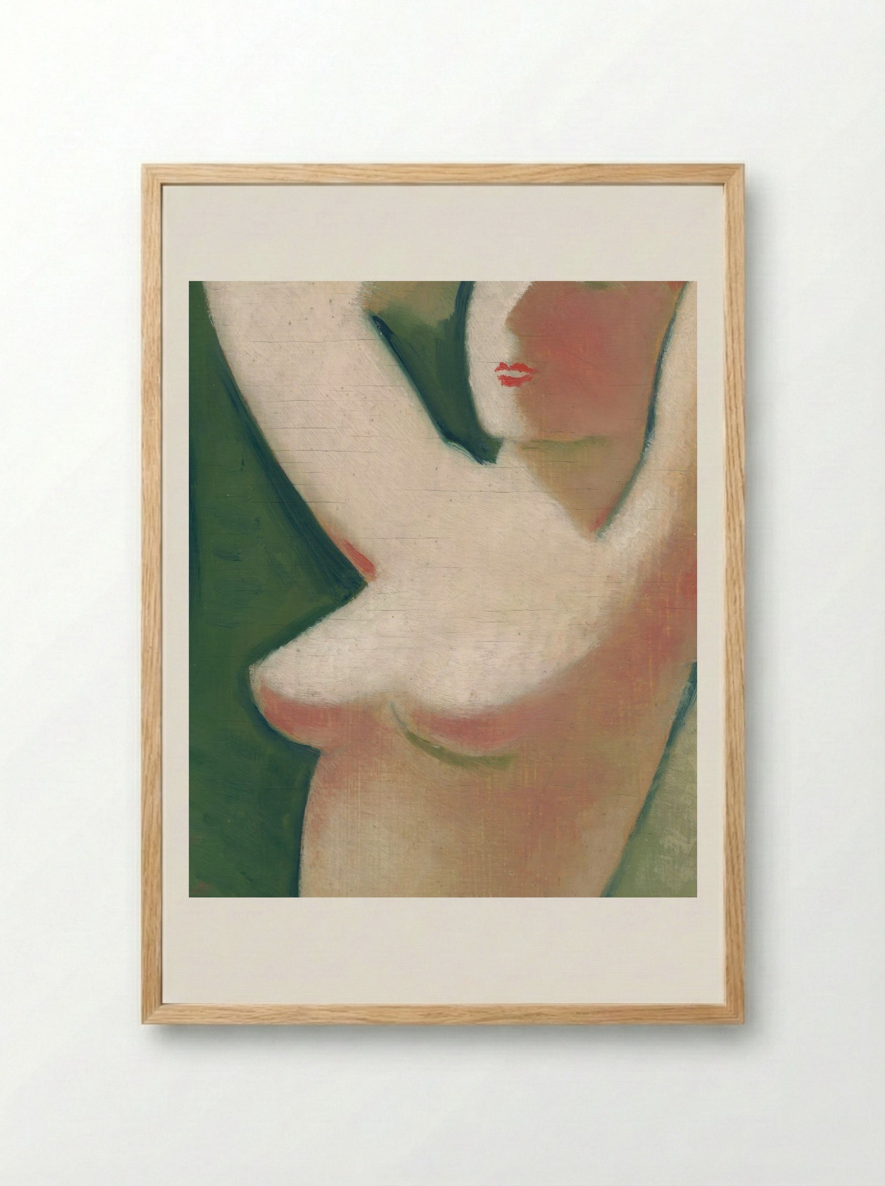 In Front of the Mirror - Mikuláš Galanda - Framed Print Wood