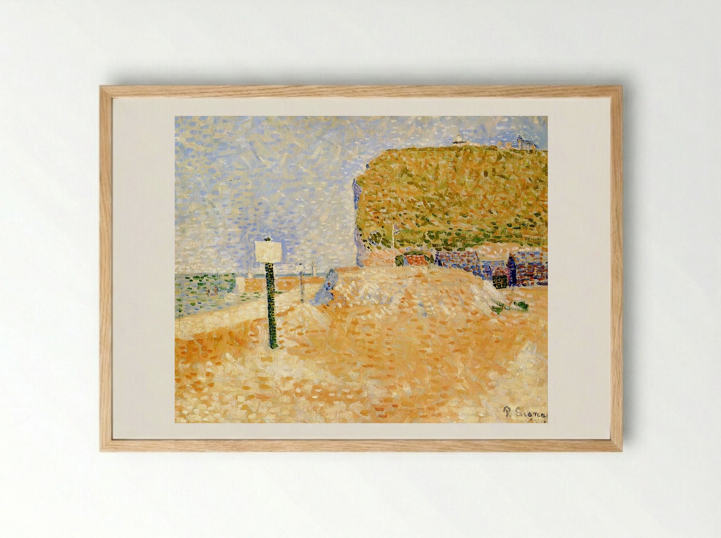 Fécamp, Sunshine - Paul Signac - Framed Print Wood