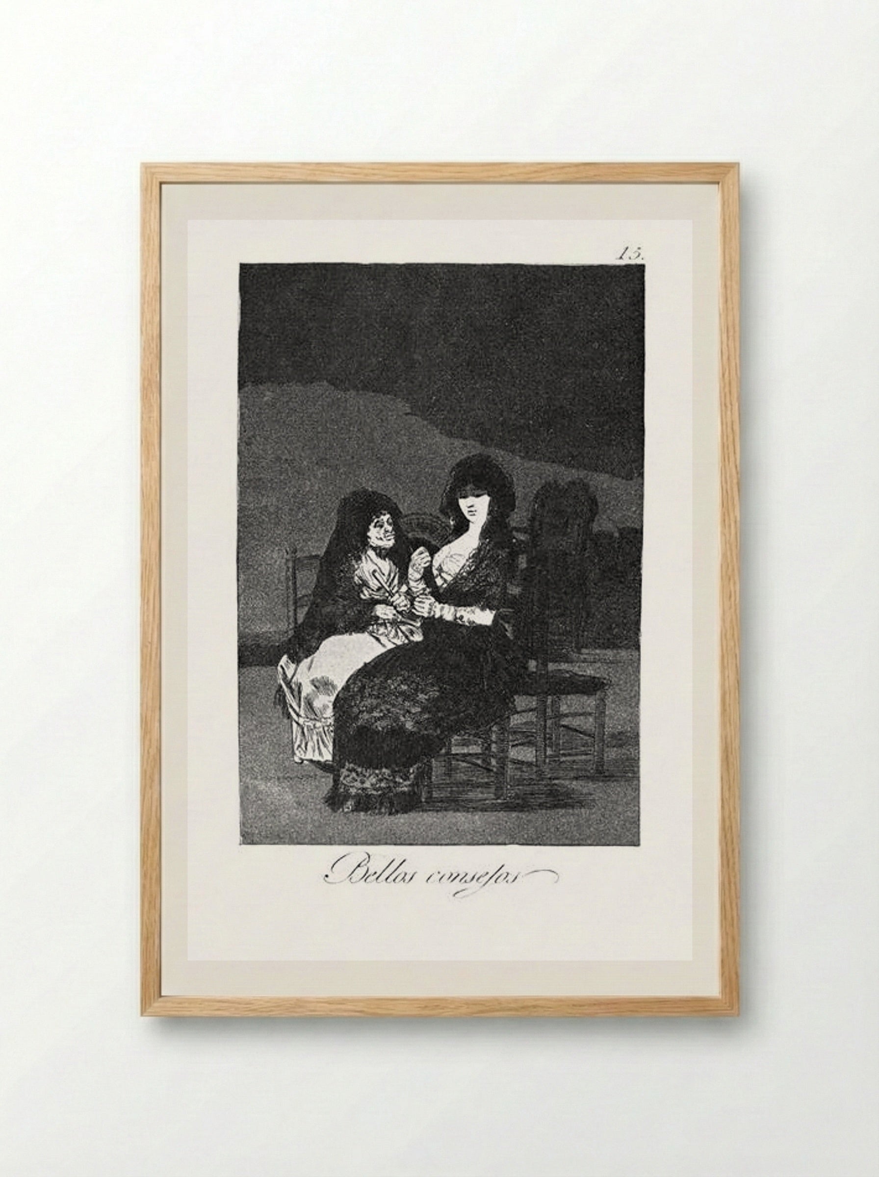 Fine Advice - Francisco Goya - Framed Print Wood