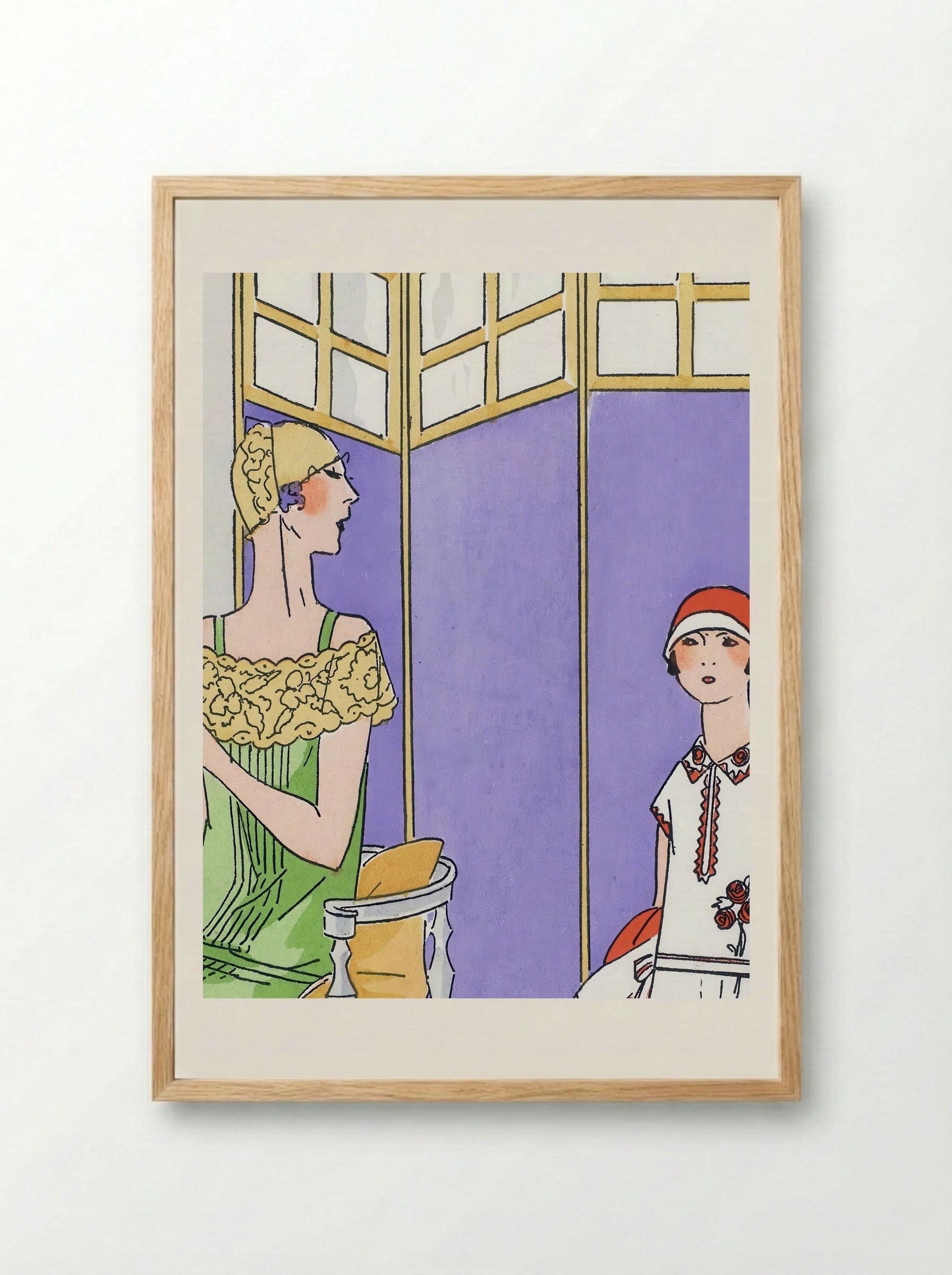 Woman at the Dressing Table - Maggy Rouff - Framed Print Wood