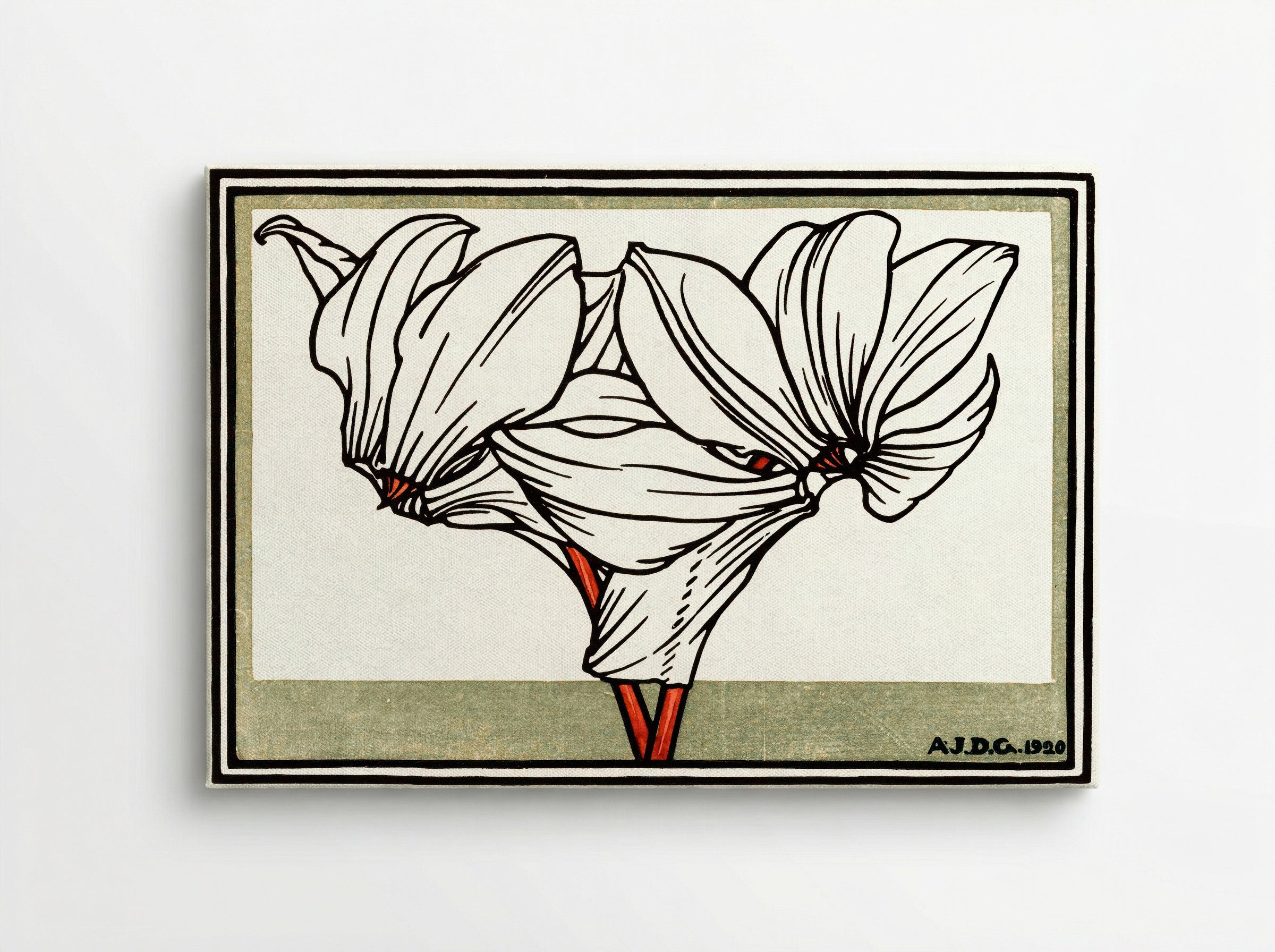 Cyclamen - Julie de Graag - Canvas