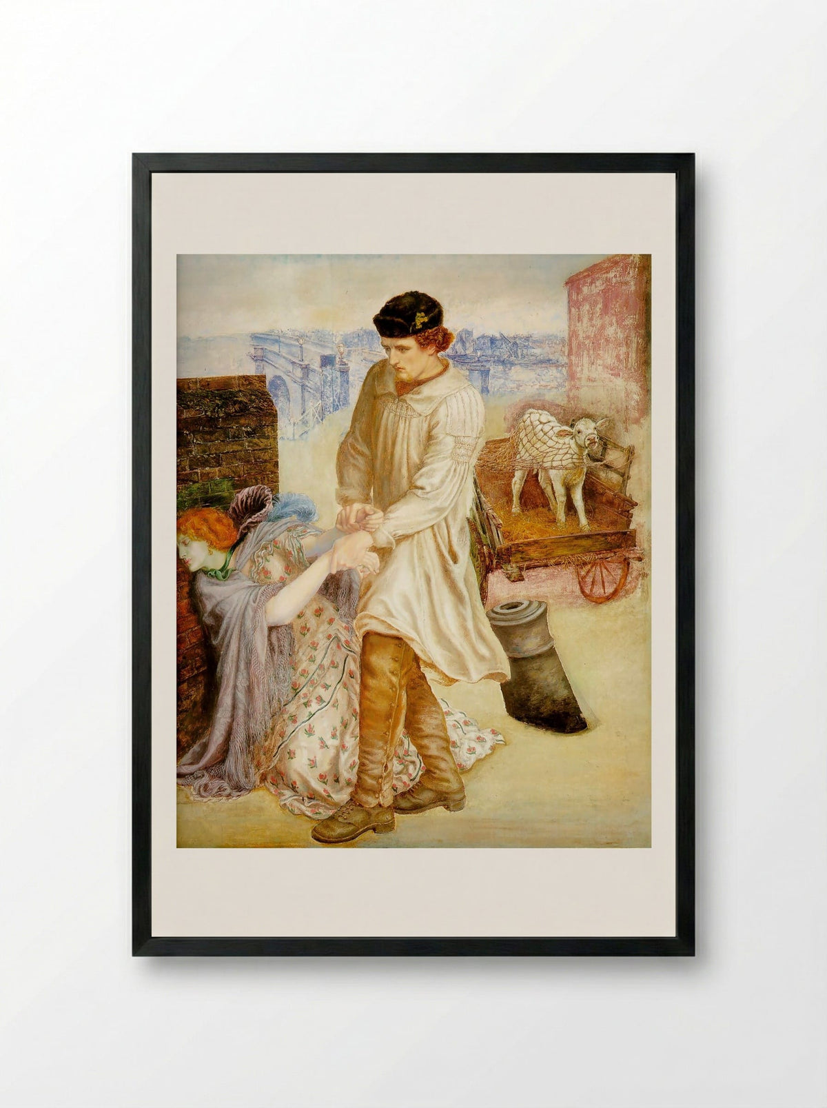 Found - Ford Madox Brown - Framed Print Black