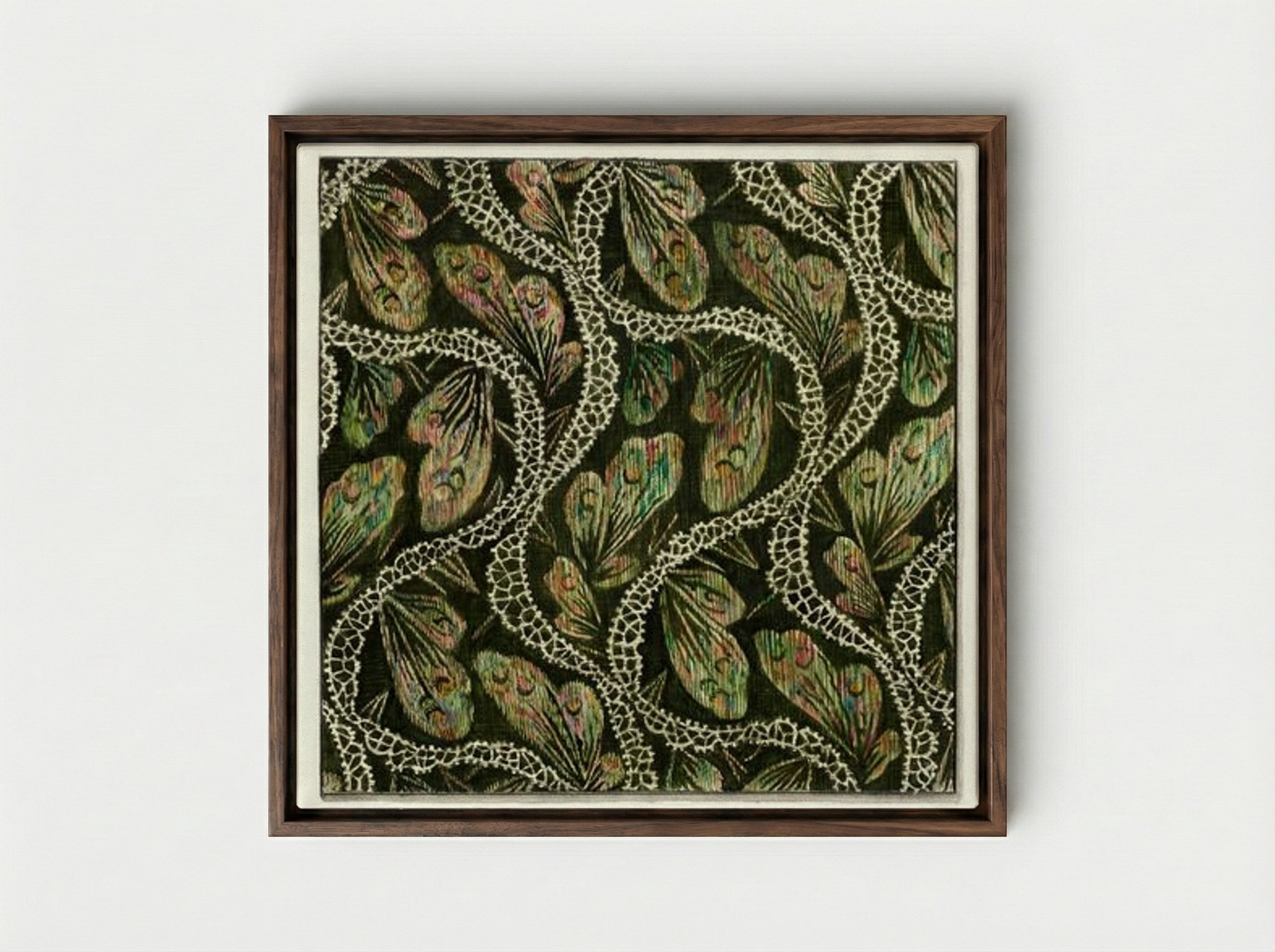 Material Used in Costume - Isabelle De Strange - Framed Canvas Dark Wood