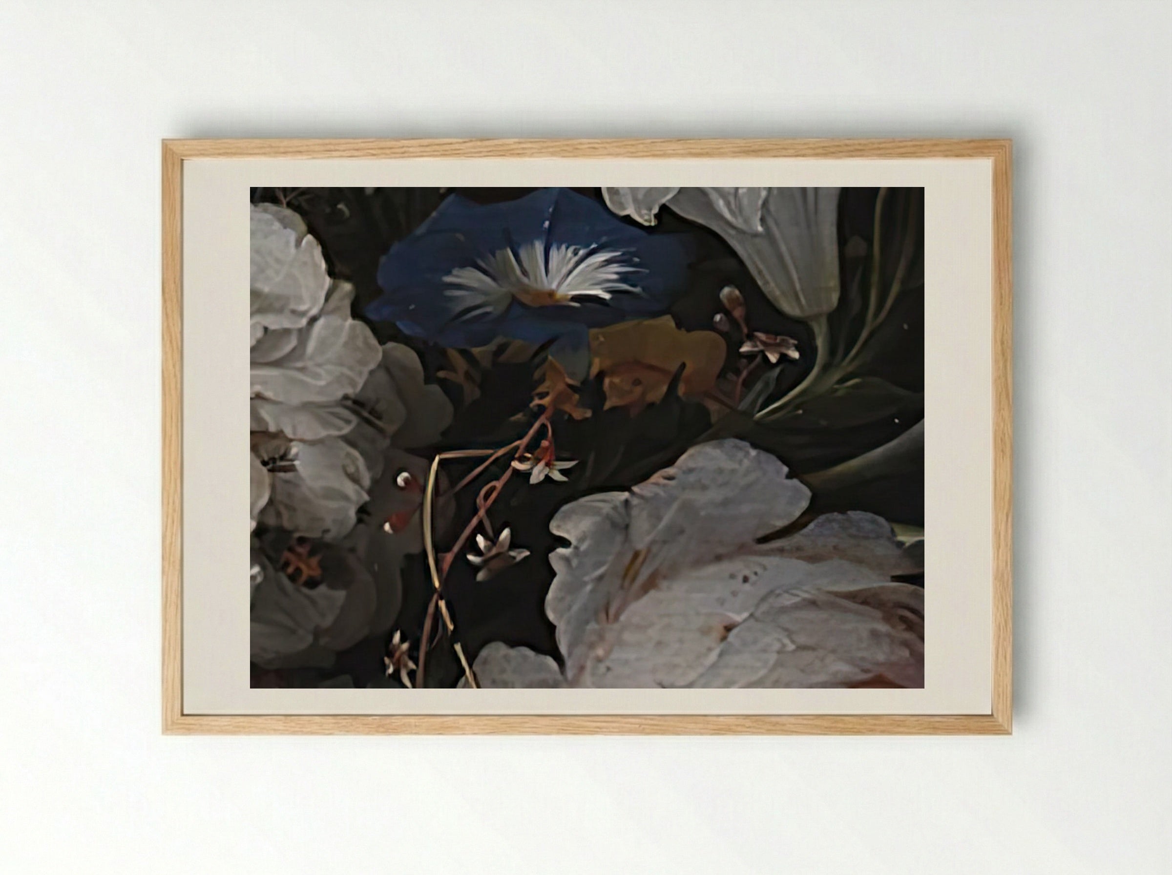 A Garland of Flowers - Abraham Mignon - Framed Print Wood