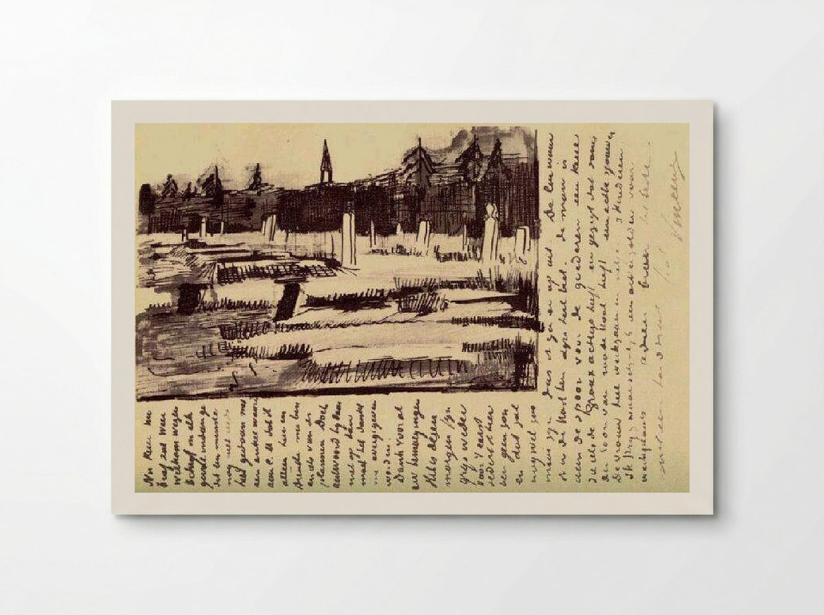Cemetery at Nuenen in the Snow - Vincent van Gogh - Poster
