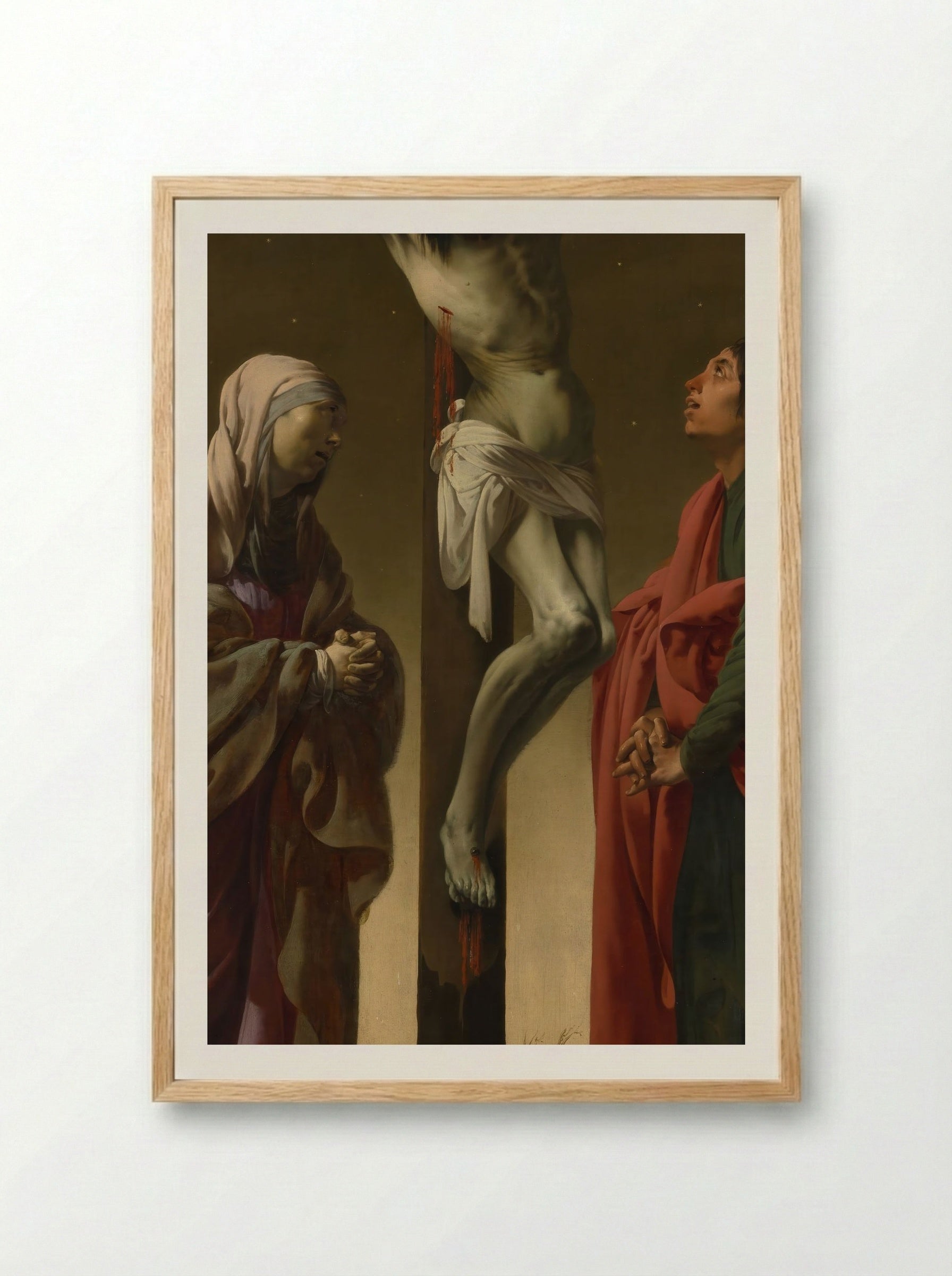 The Crucifixion - Philippe de Champaigne - Framed Print Wood