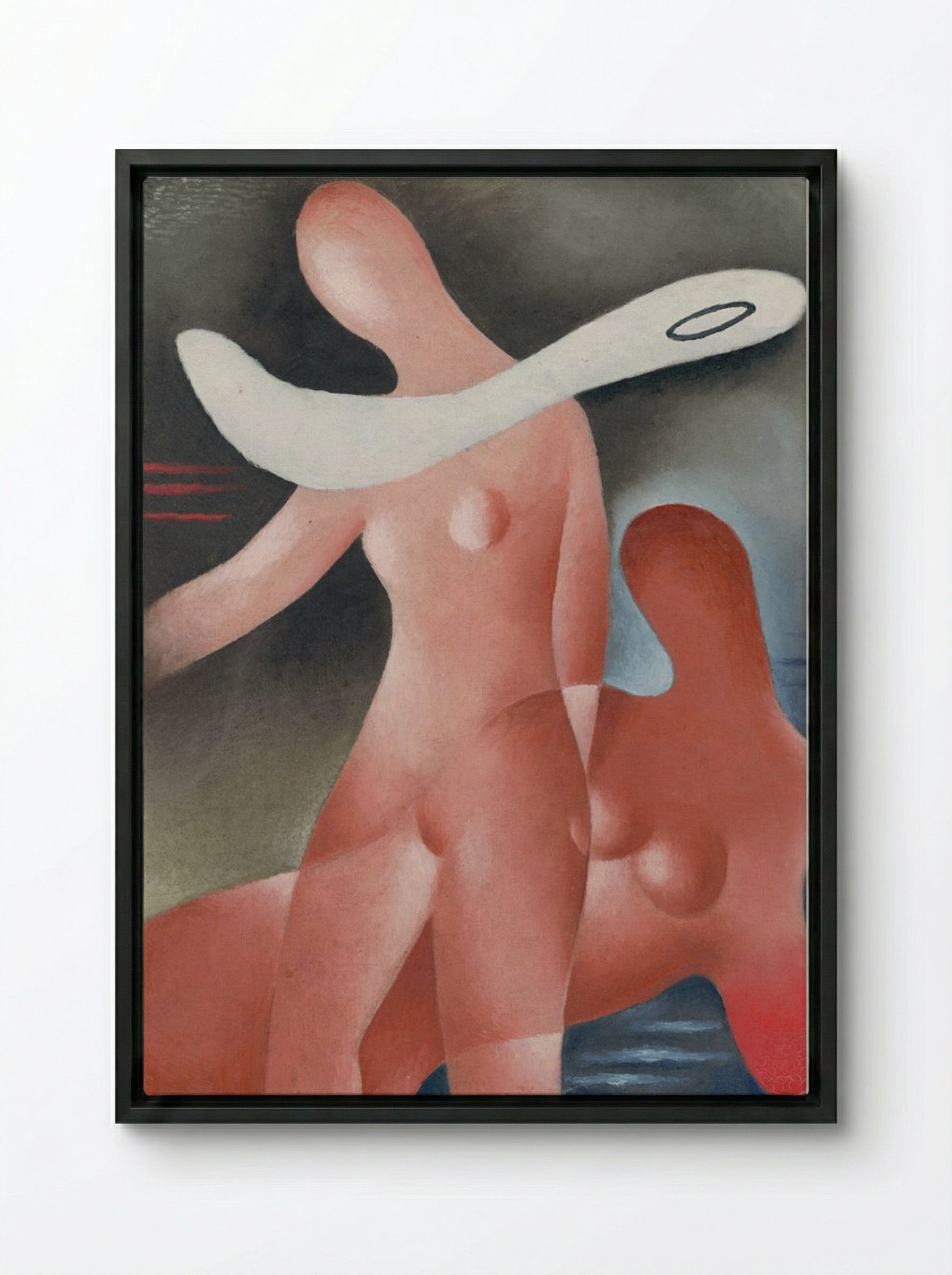 Two Women - Mikuláš Galanda - Framed Canvas Black
