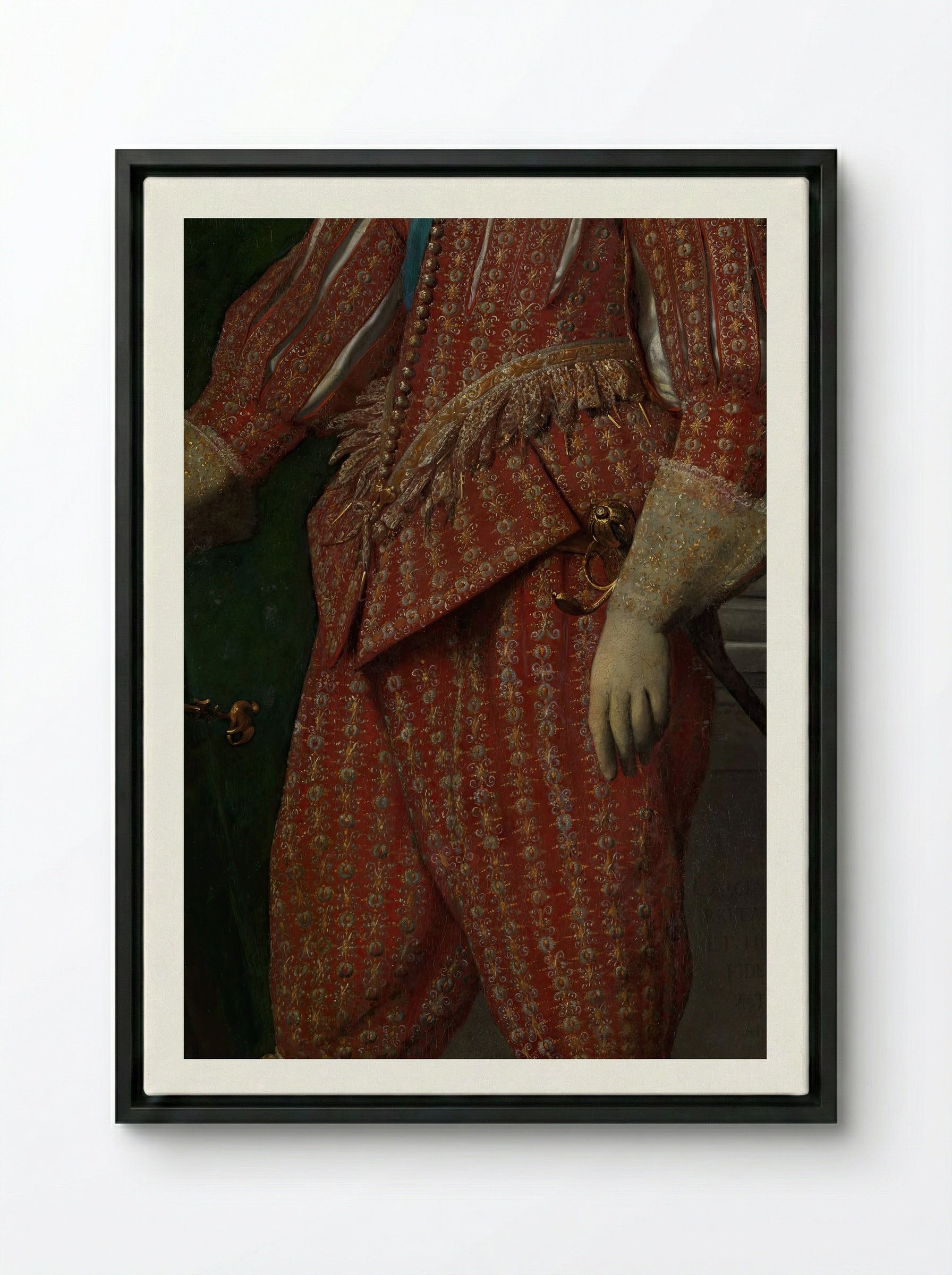 Charles I, King of England - Daniel Mijtens - Framed Canvas Black