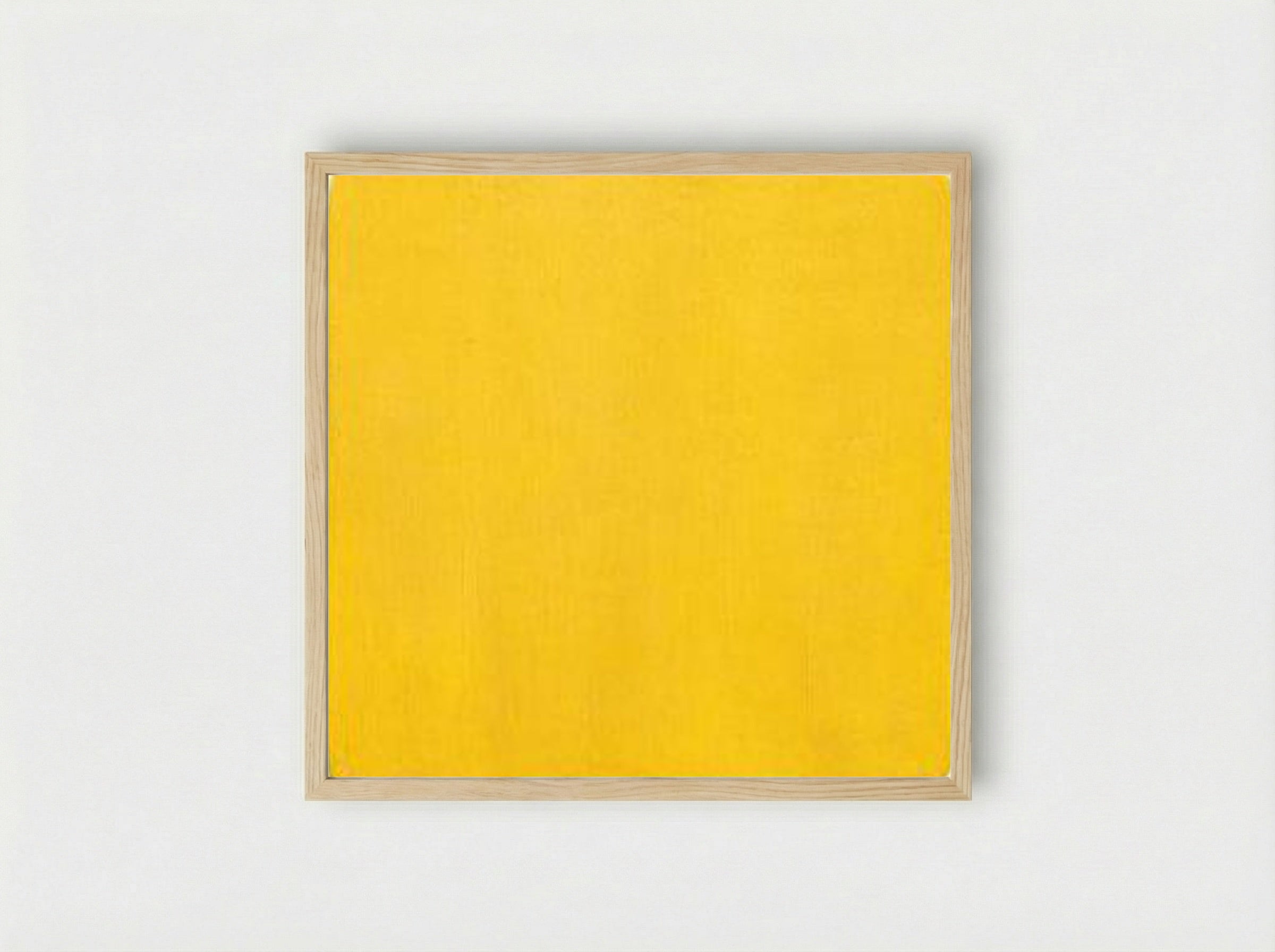 Untitled Yellow Monochrome - Yves Klein - Framed Print Wood