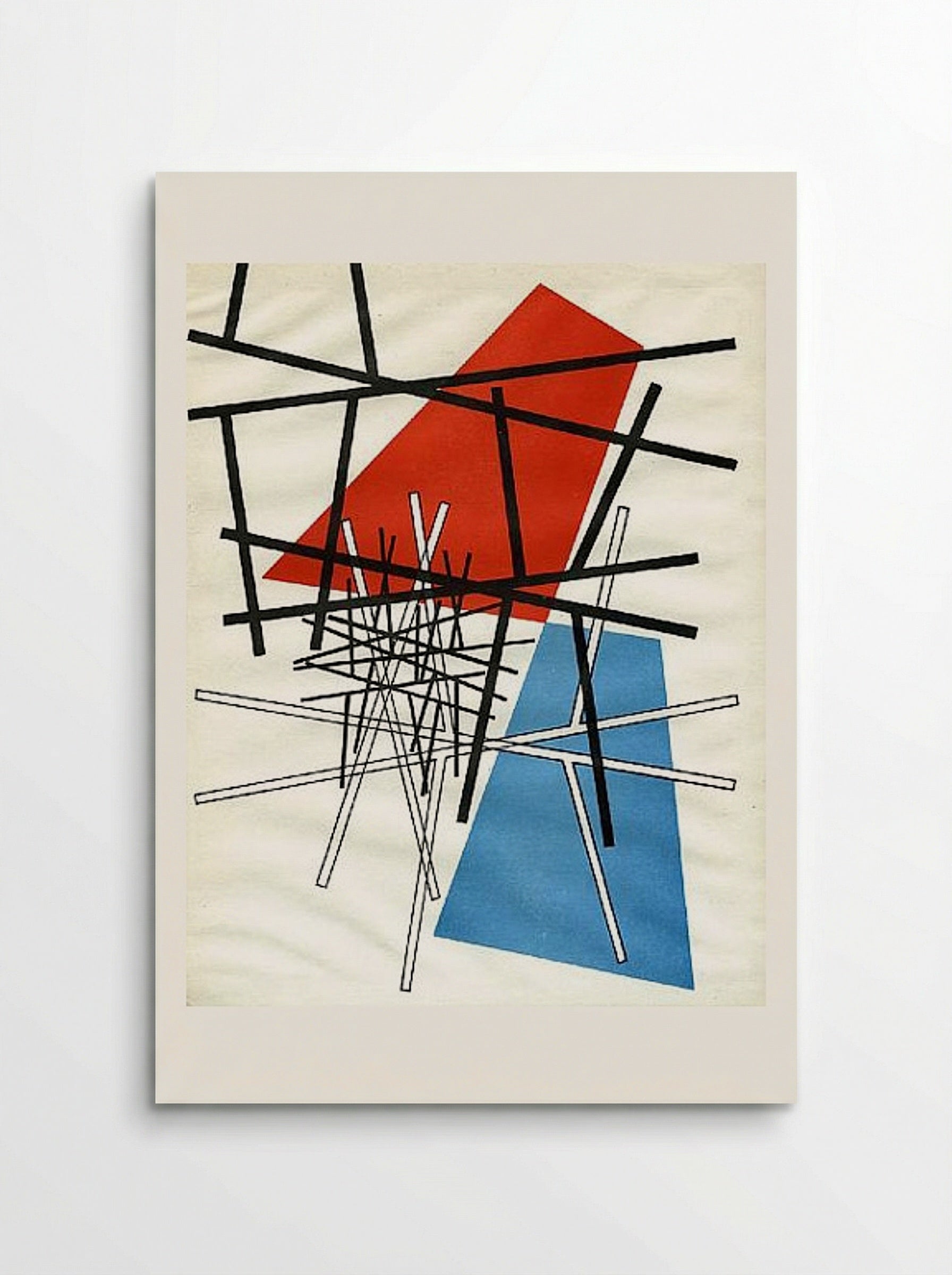 O. T.(Croisement de droites, plans) - Sophie Taeuber-Arp - Poster