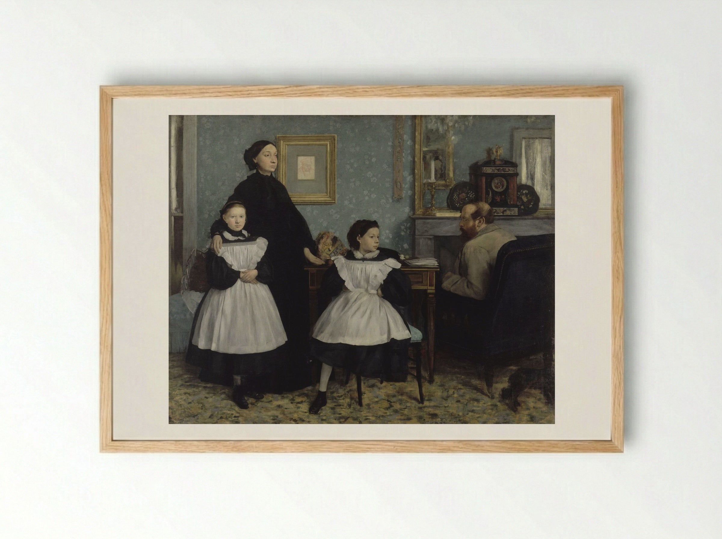 The Bellelli Family - Edgar Degas - Framed Print Wood