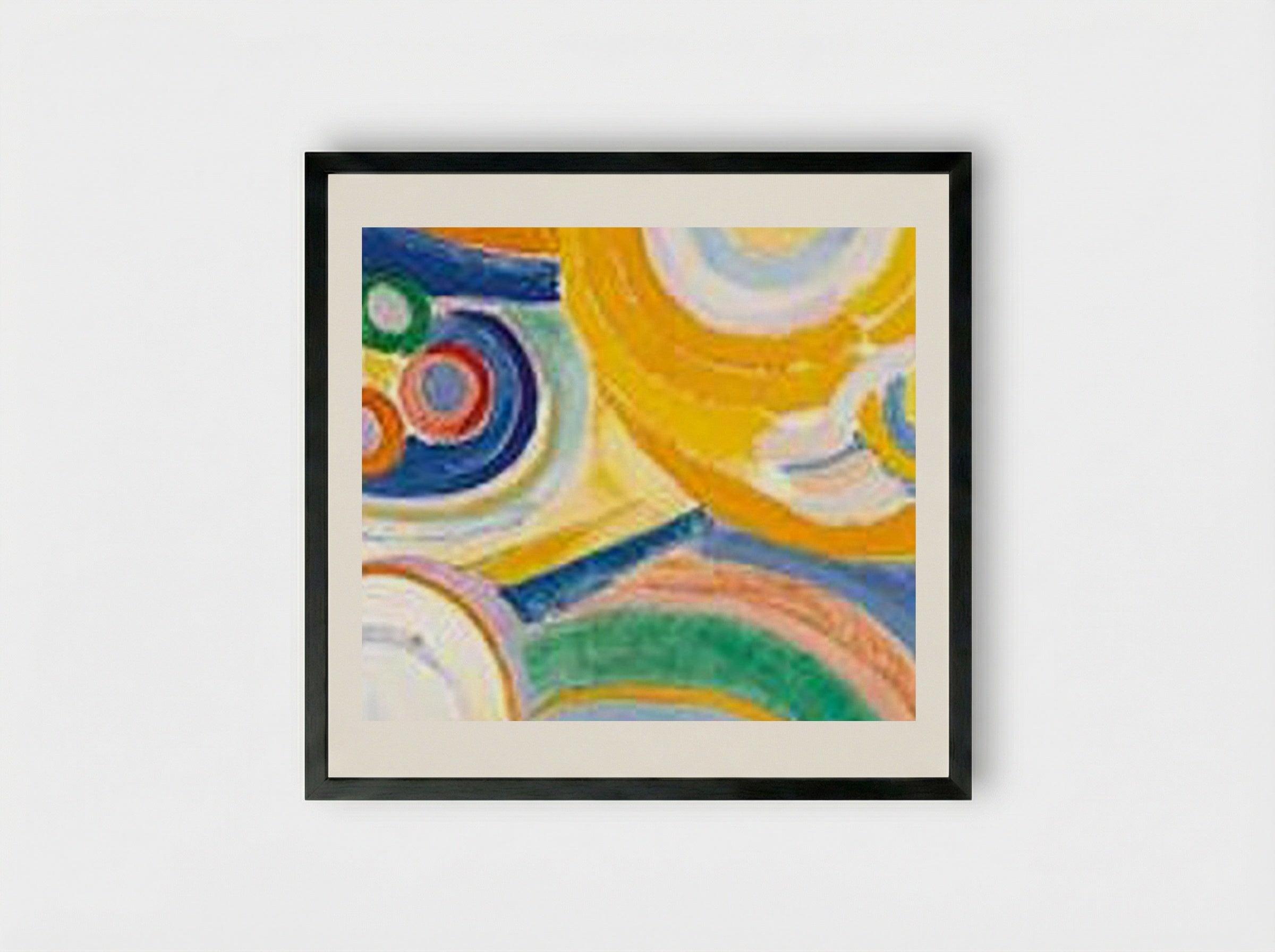 Tall Portuguese Woman - Robert Delaunay - Framed Print Black