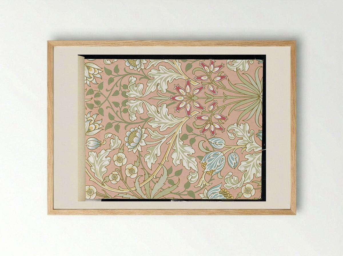Hyacinth, Pattern No. 480 - Fine Art Print - Framed Print Wood