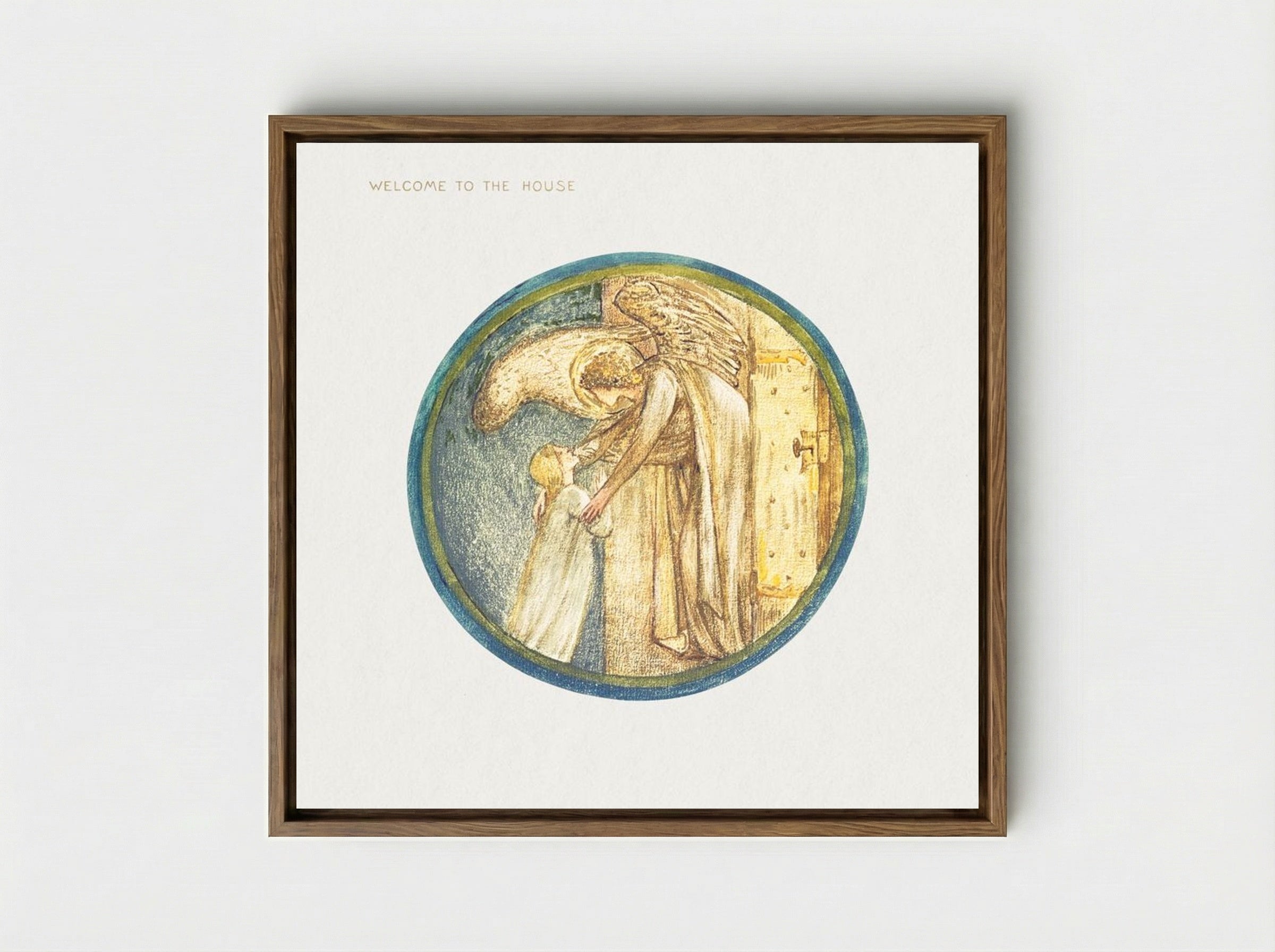 Welcome to the House, from The Flower Book - Edward Burne-Jones - Framed Canvas Wood
