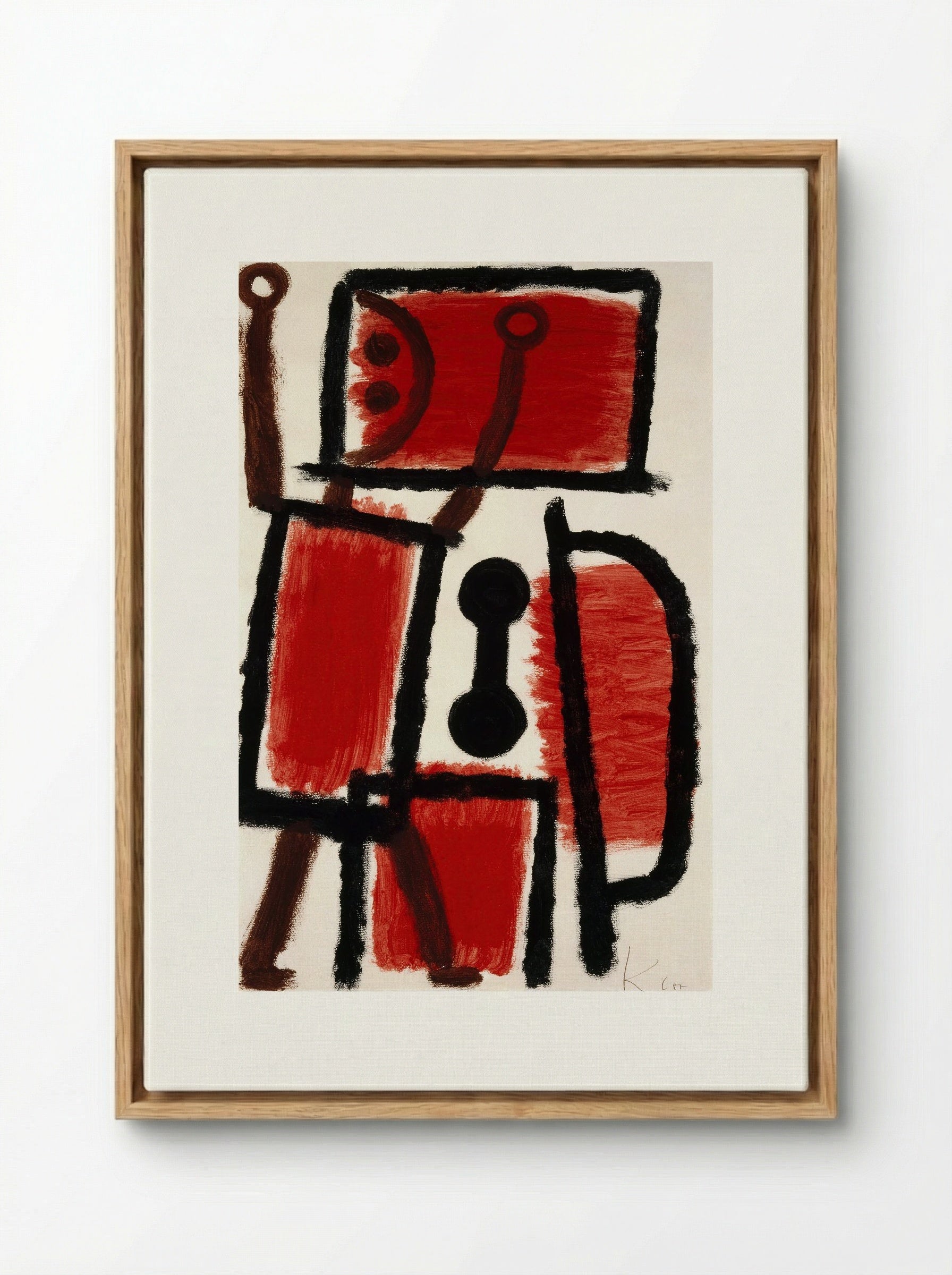 Locksmith - Paul Klee - Framed Canvas Wood
