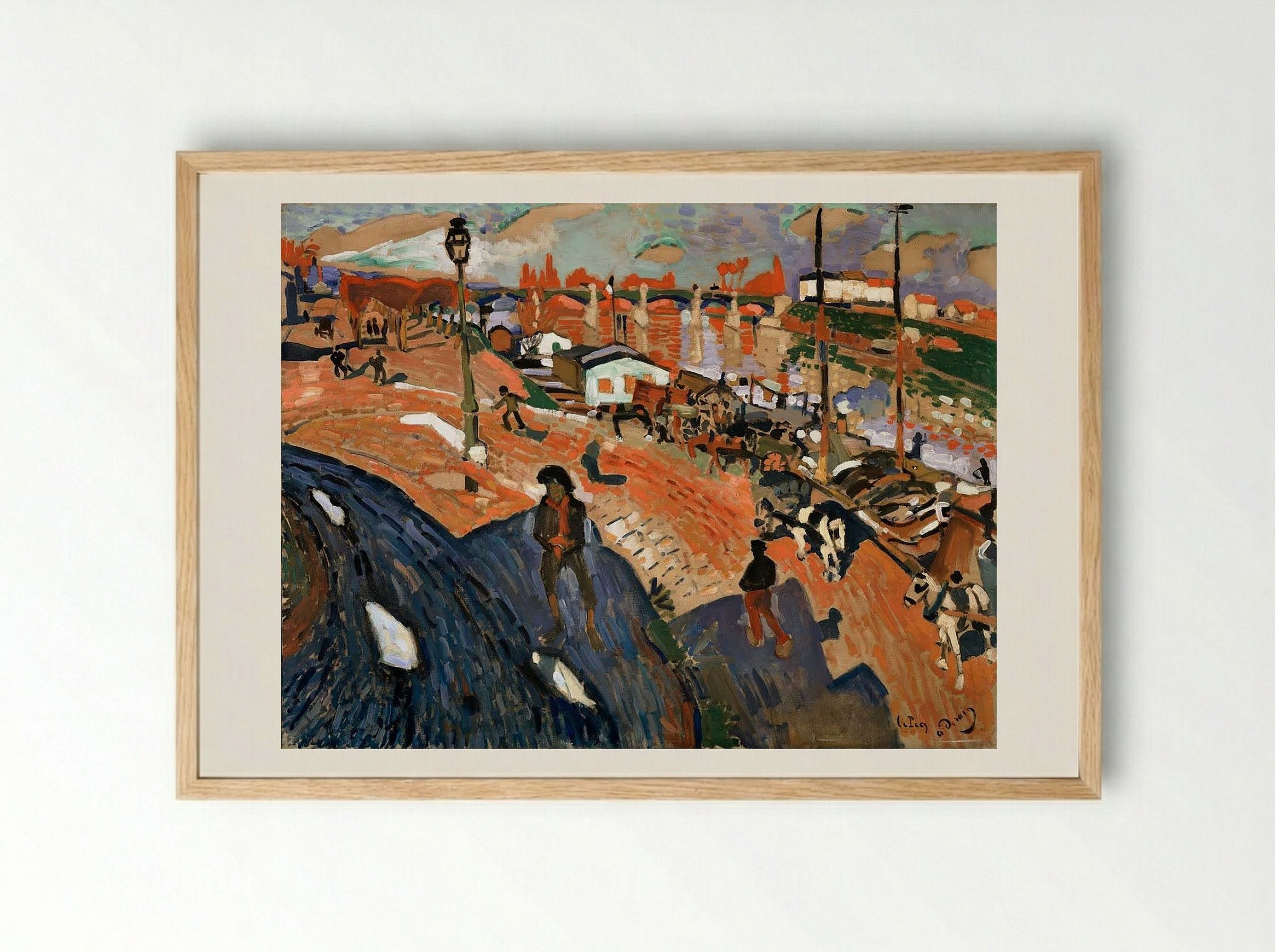 The Bridge at Le Pecq - Maurice Denis - Framed Print Wood