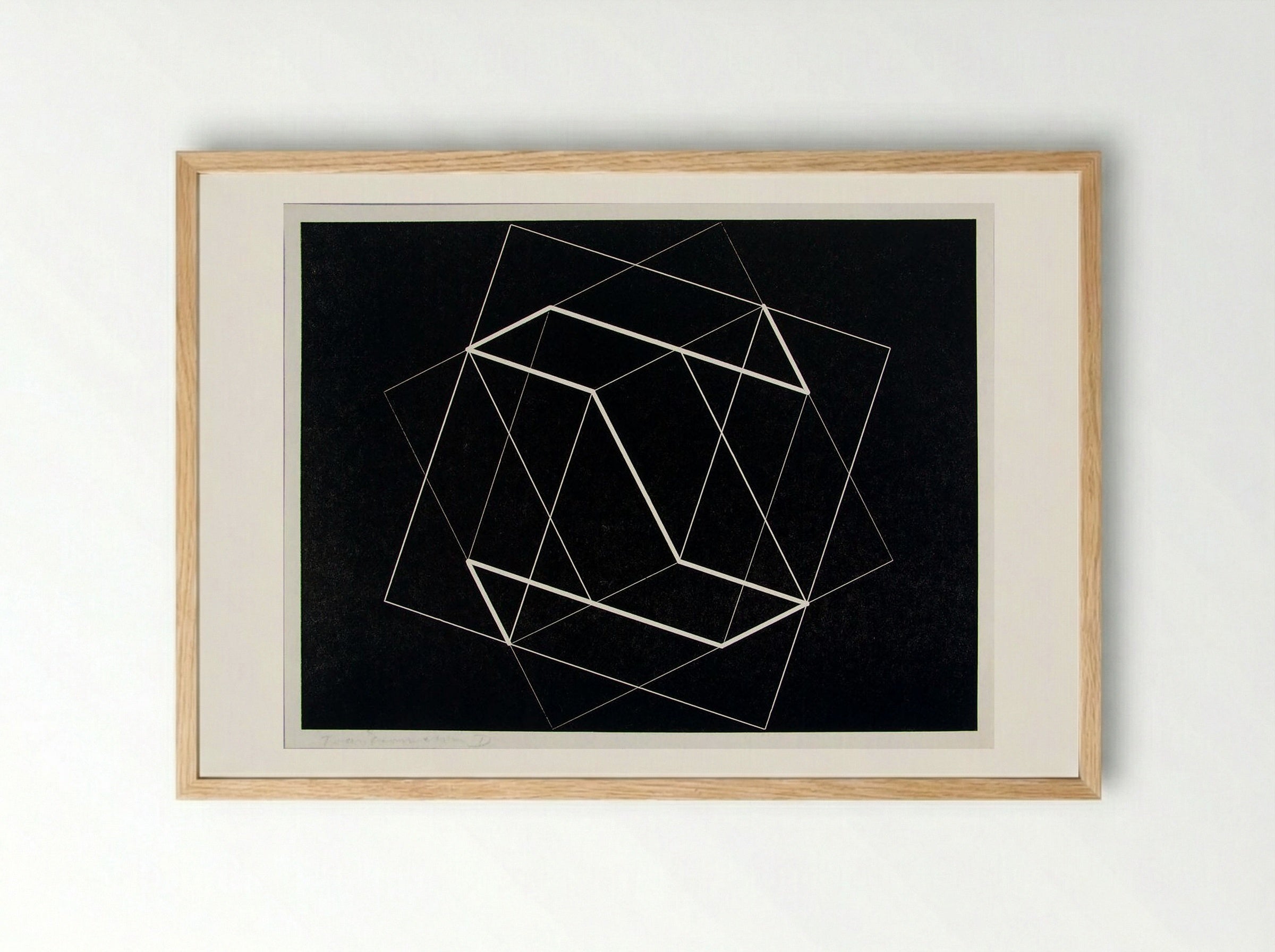 Transformation D - Josef Albers - Framed Print Wood