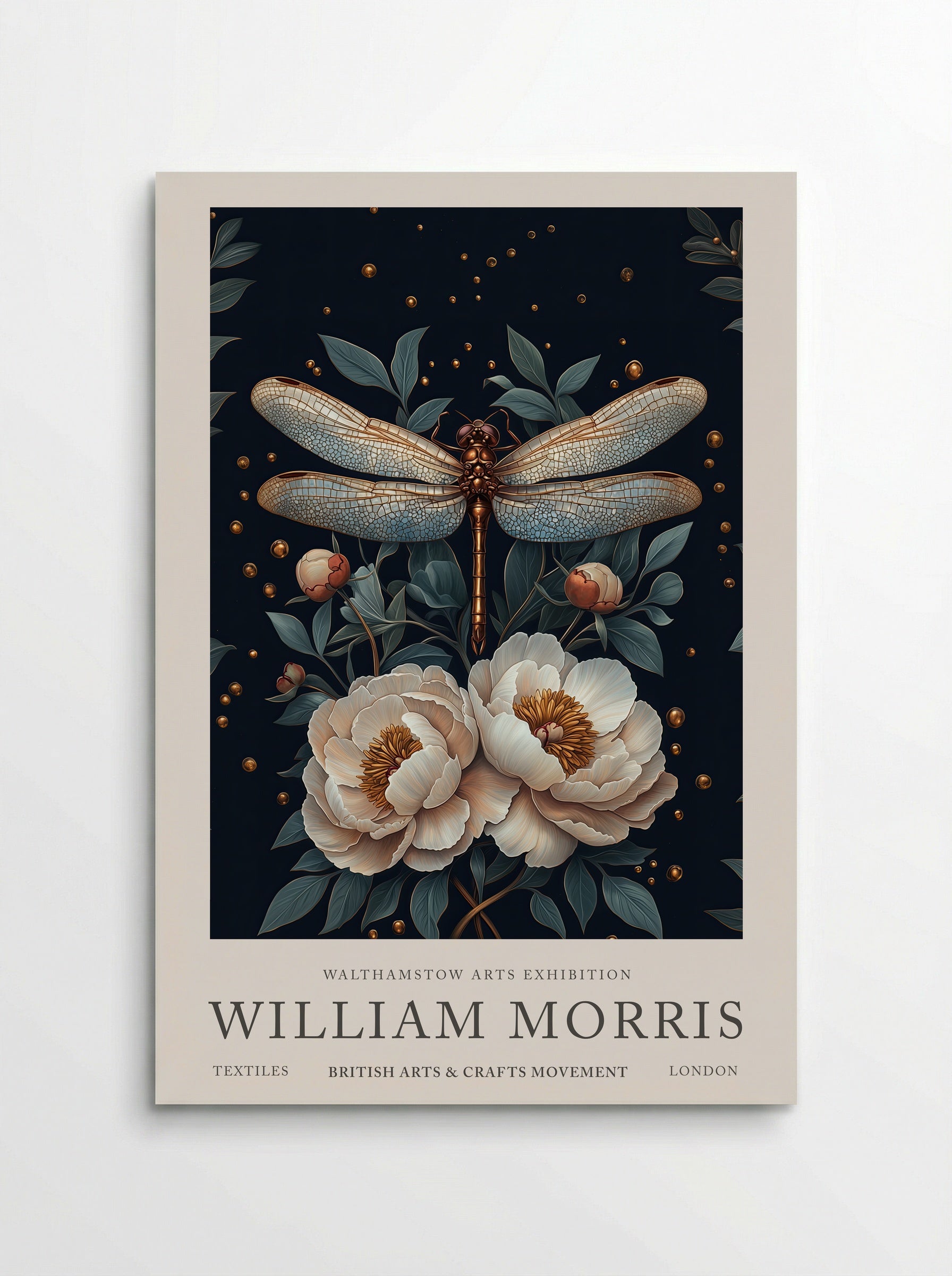 Dragonfly Dazzle - William Morris - Poster
