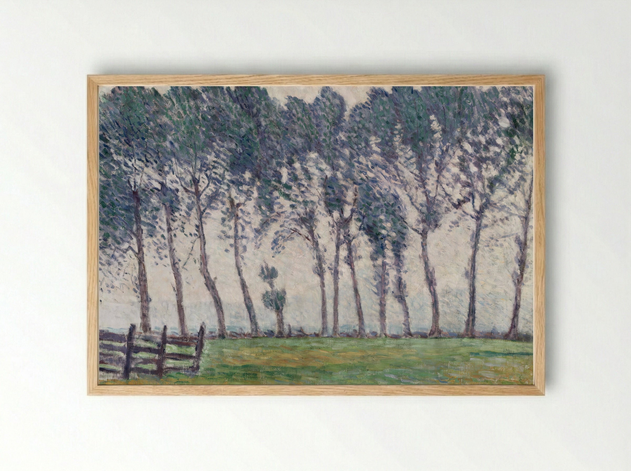 Rainy Weather at Hampton Court - Alfred William Finch - Framed Print Wood