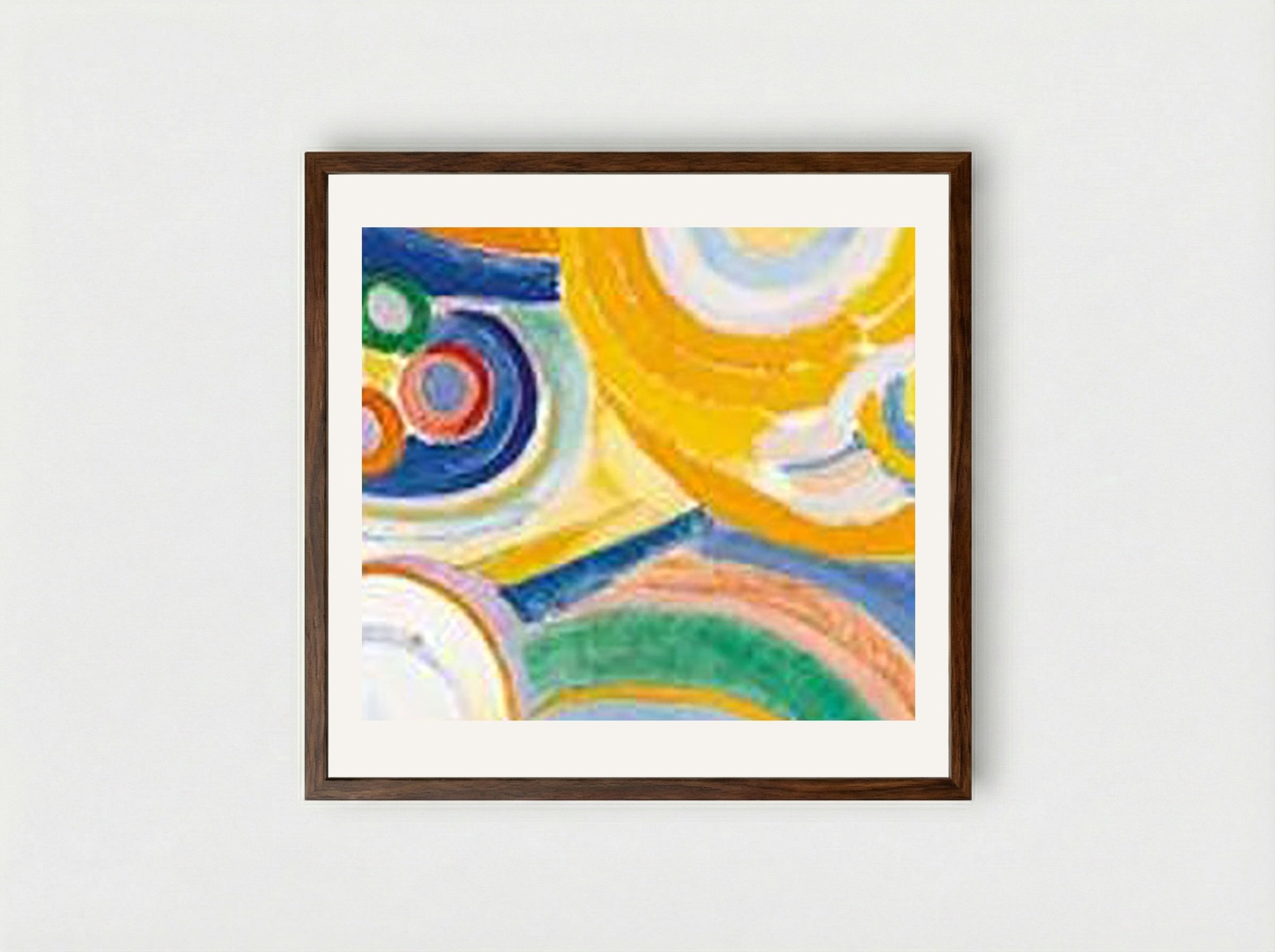 Tall Portuguese Woman - Robert Delaunay - Framed Print Dark Wood