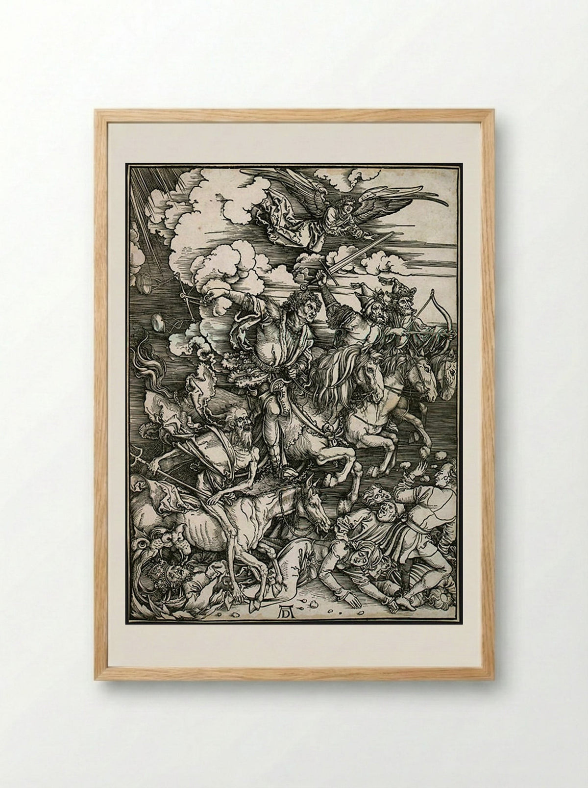 The Four Horsemen of the Apocalypse - Albrecht Dürer - Framed Print Wood