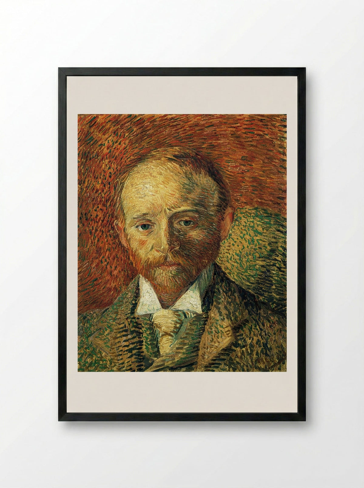 Portrait of Alexander Reid - Vincent van Gogh - Framed Print Black