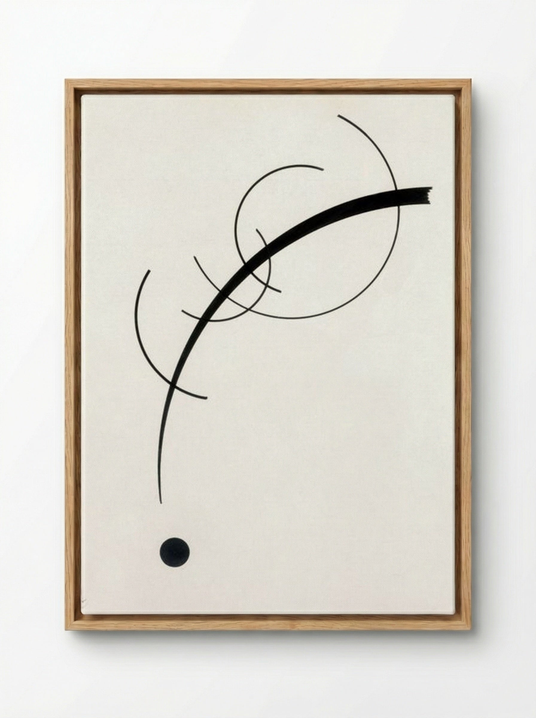 Point and Line to Plane - Wassily Kandinsky - Framed Canvas Wood
