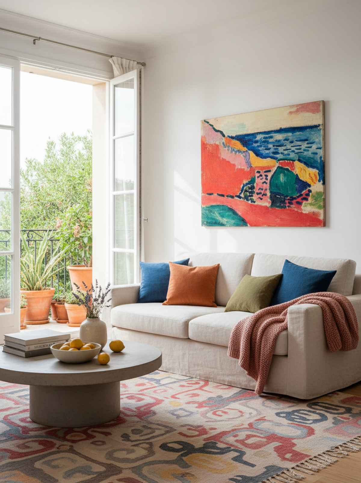 La Moulade, Collioure in the Summer by Henri Matisse – Fauvist Mediterranean Landscape Print - Lifestyle