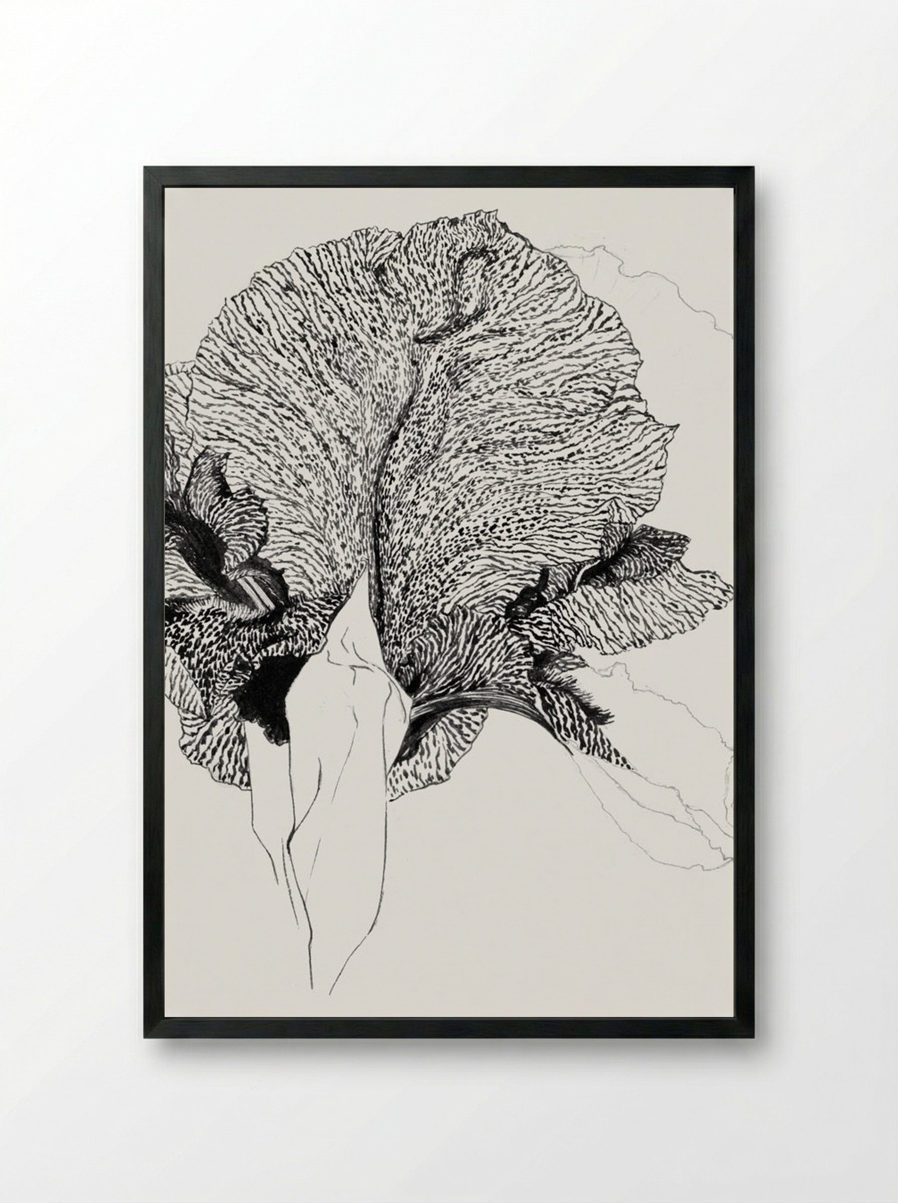 Iris - Julie de Graag - Framed Print Black