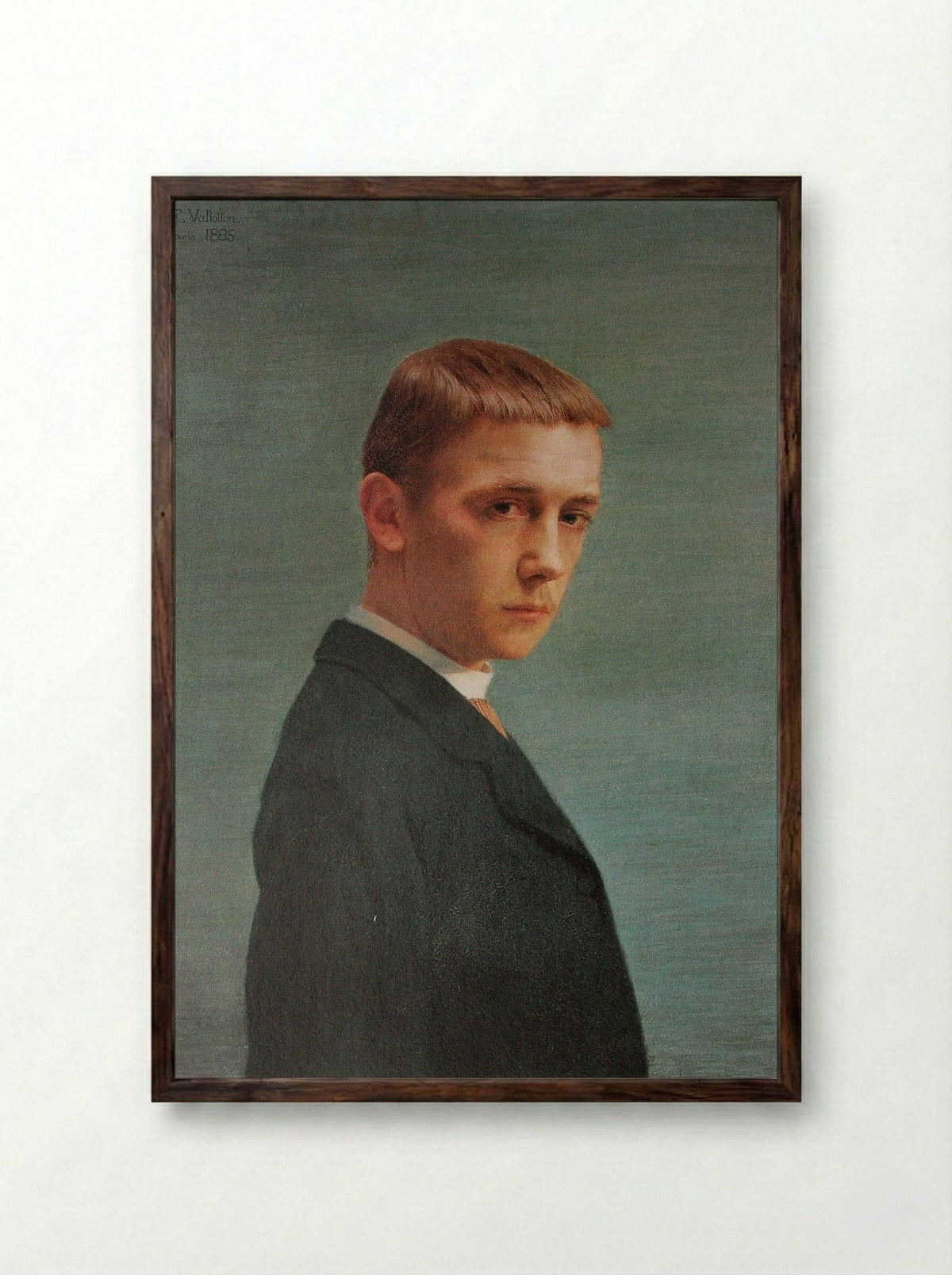 My Portrait - Félix Vallotton - Framed Print Dark Wood