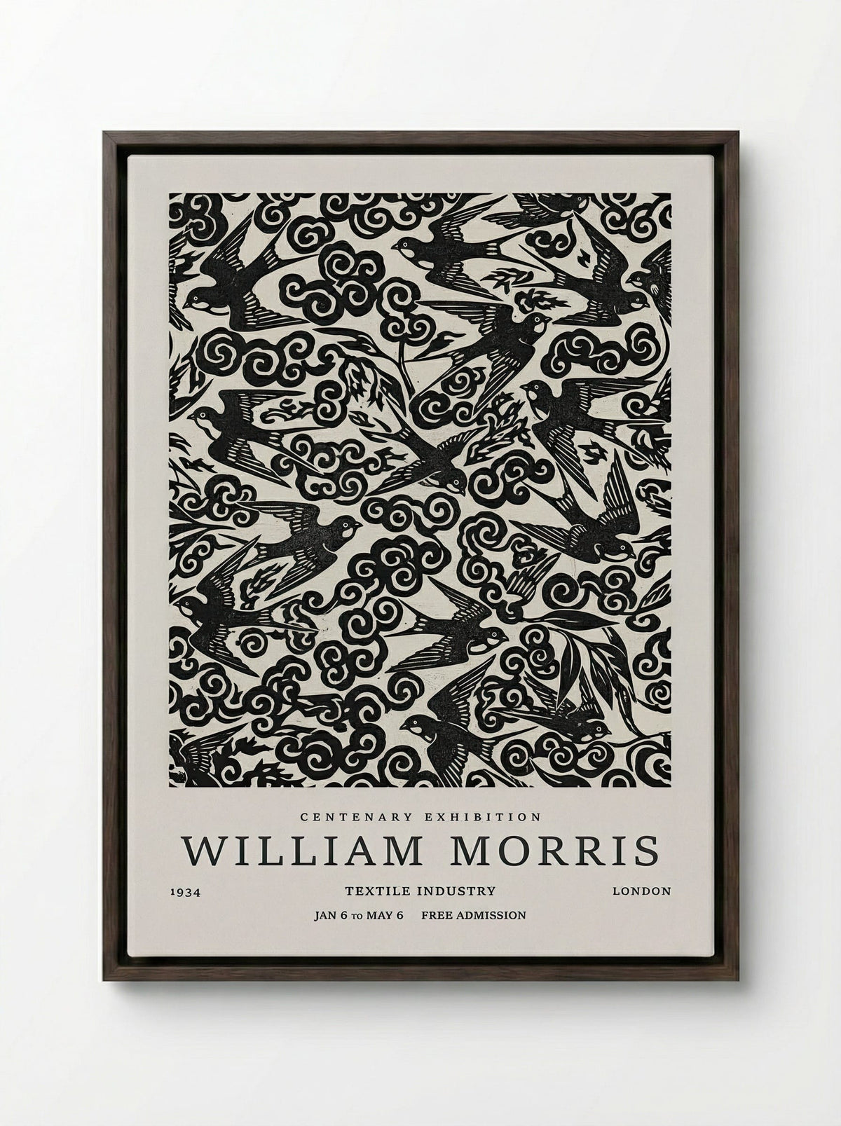 Swallow Flight Tapestry - William Morris - Fine Art Print