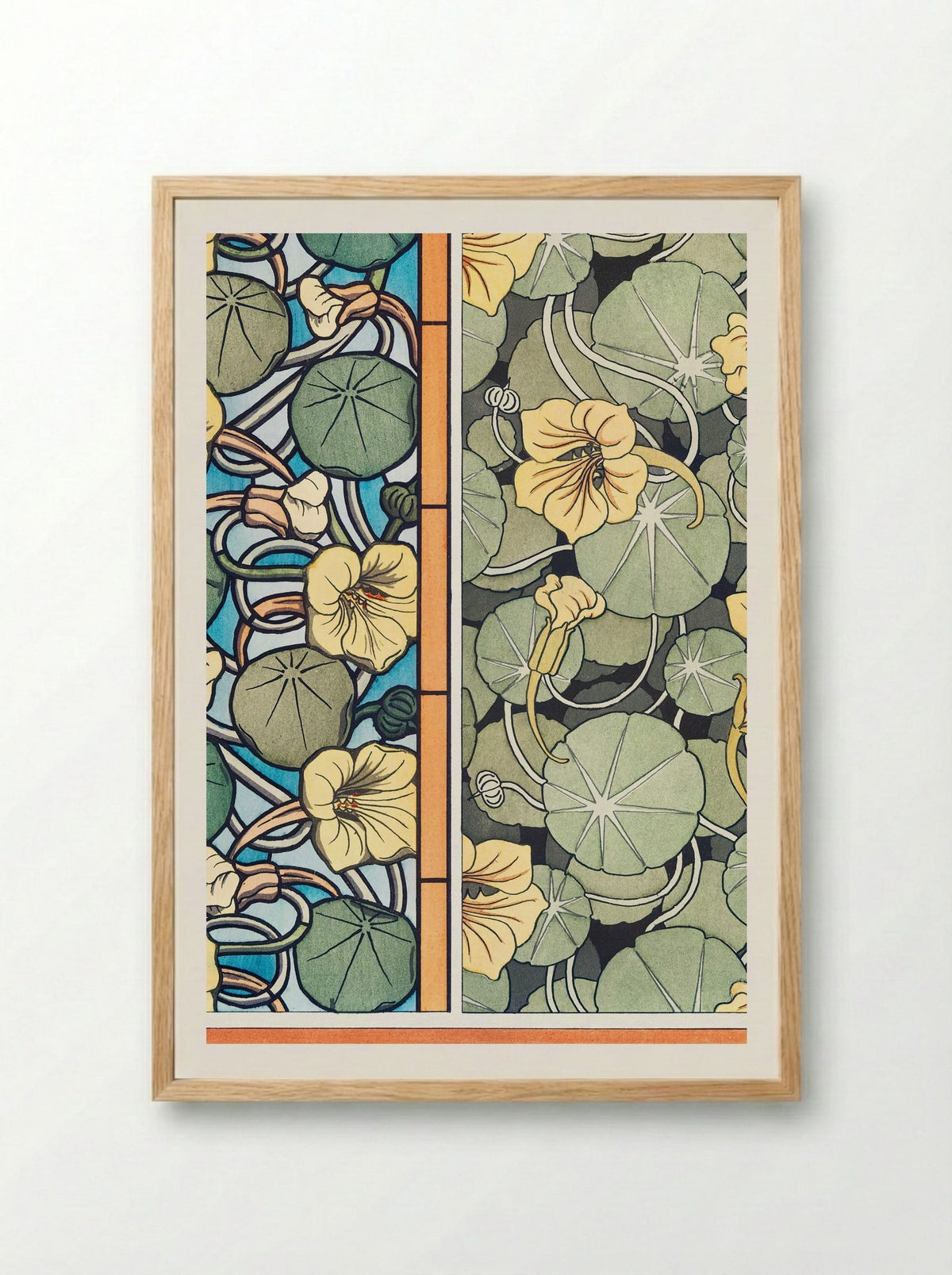 Capucine, from La Plante et ses Applications ornementales - Maurice Pillard Verneuil - Framed Print Wood