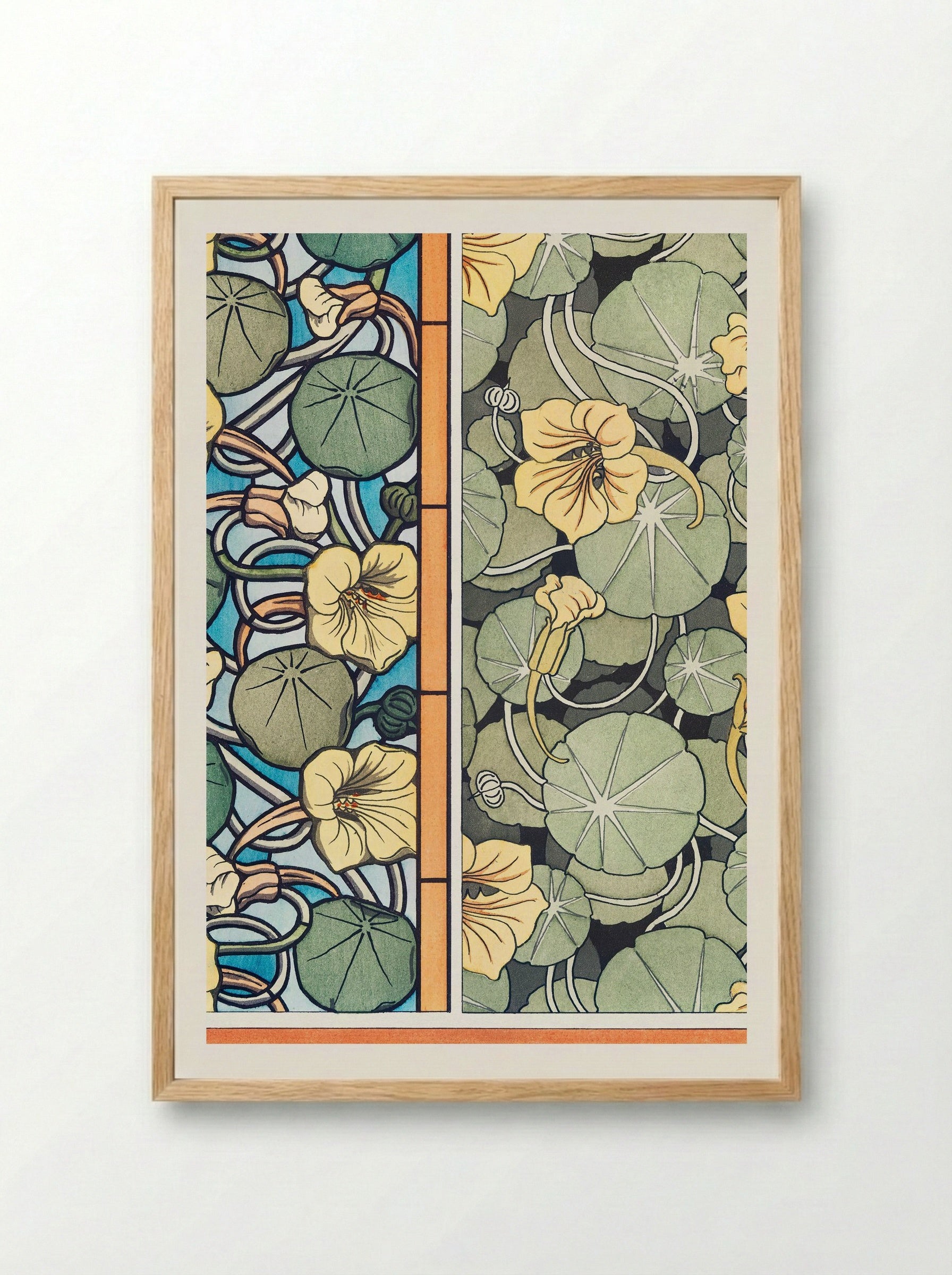 Capucine, from La Plante et ses Applications ornementales - Maurice Pillard Verneuil - Framed Print Wood