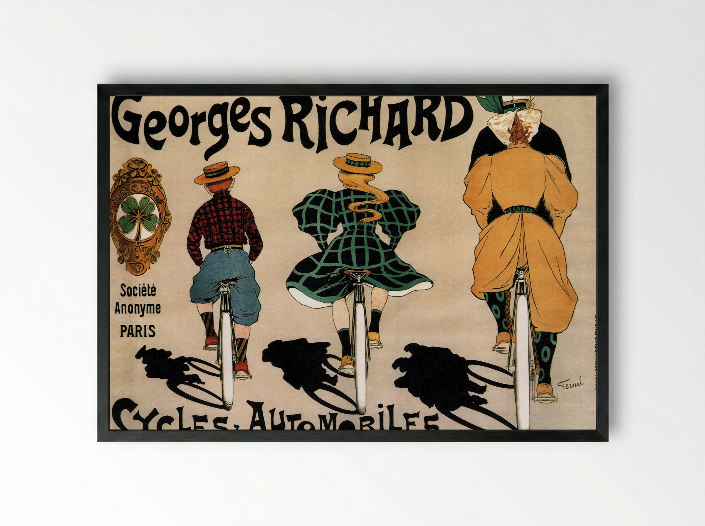 Poster for Georges Richard - Fernand Fernel - Framed Print Black