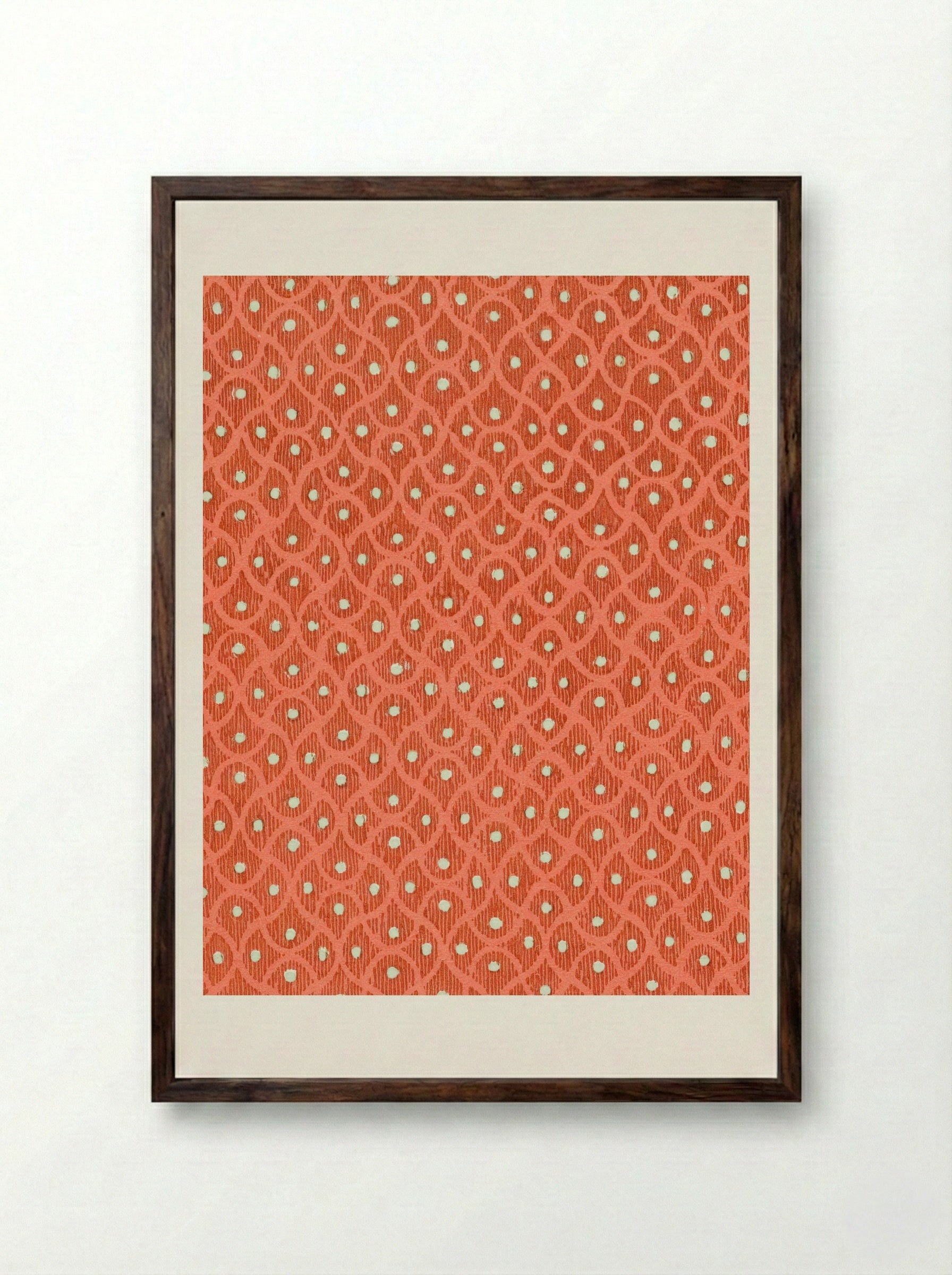 Lamé in Pink and Green - Charles Goy - Framed Print Dark Wood