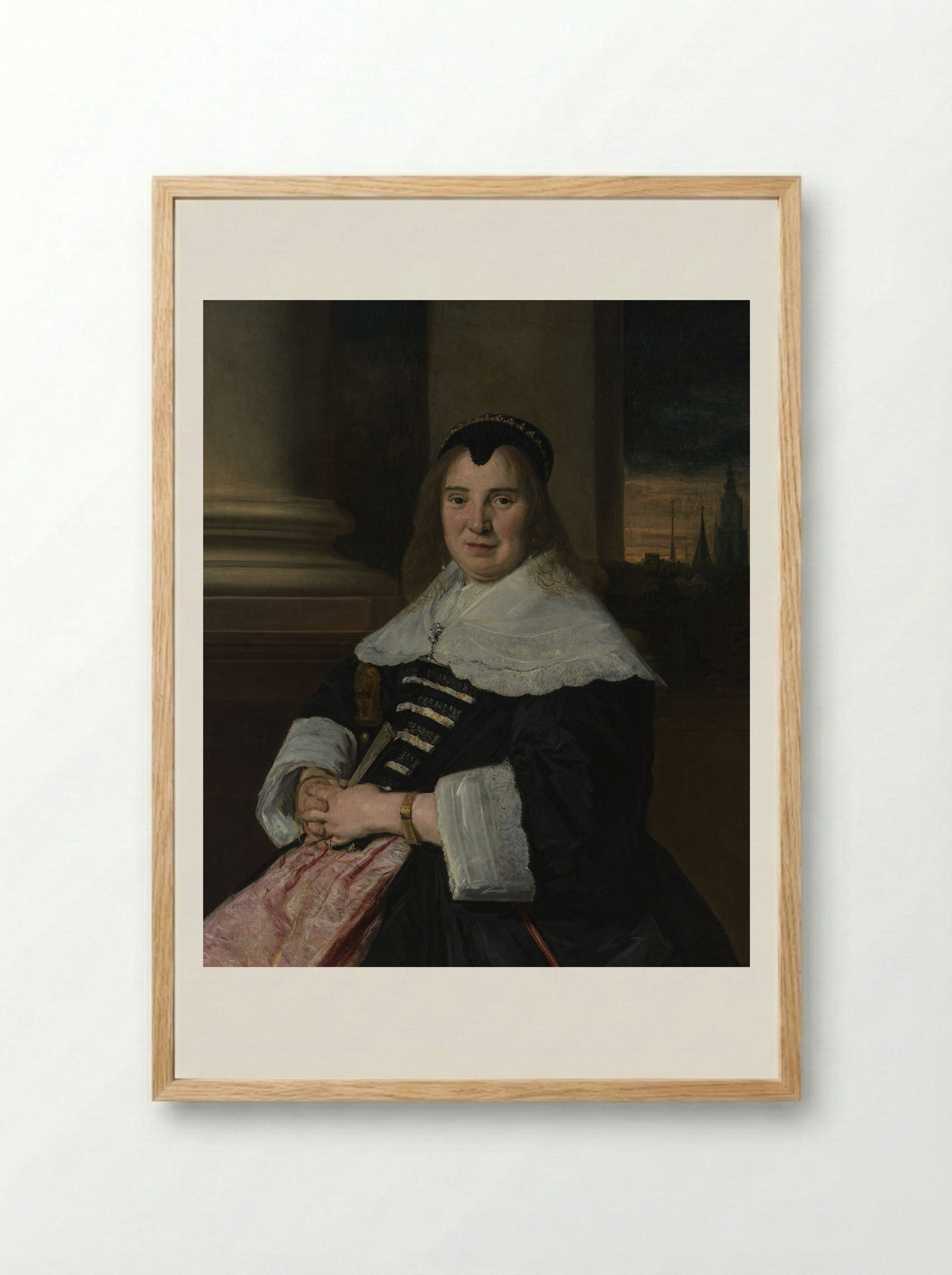 Portrait of a Woman - Frans Hals - Framed Print Wood