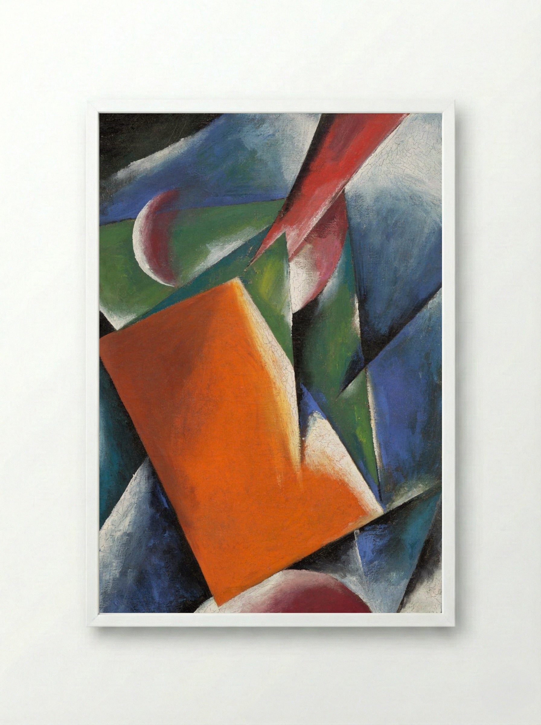 Architectonic Painting - Liubov Popova - Framed Print White