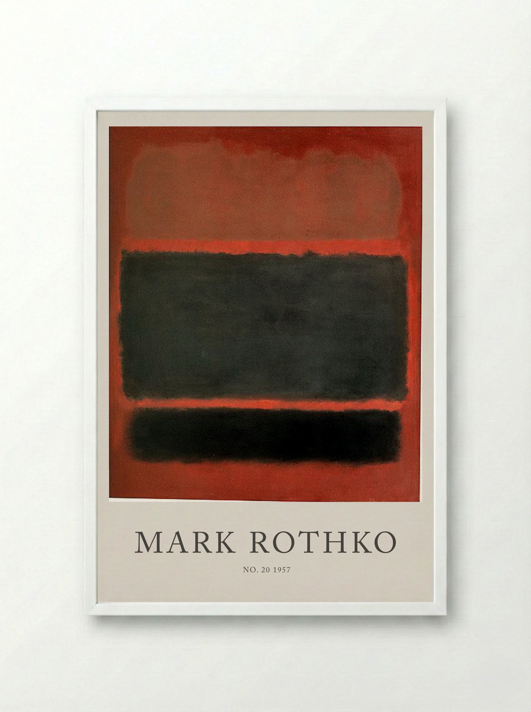 No. 20 - Mark Rothko - Framed Print White