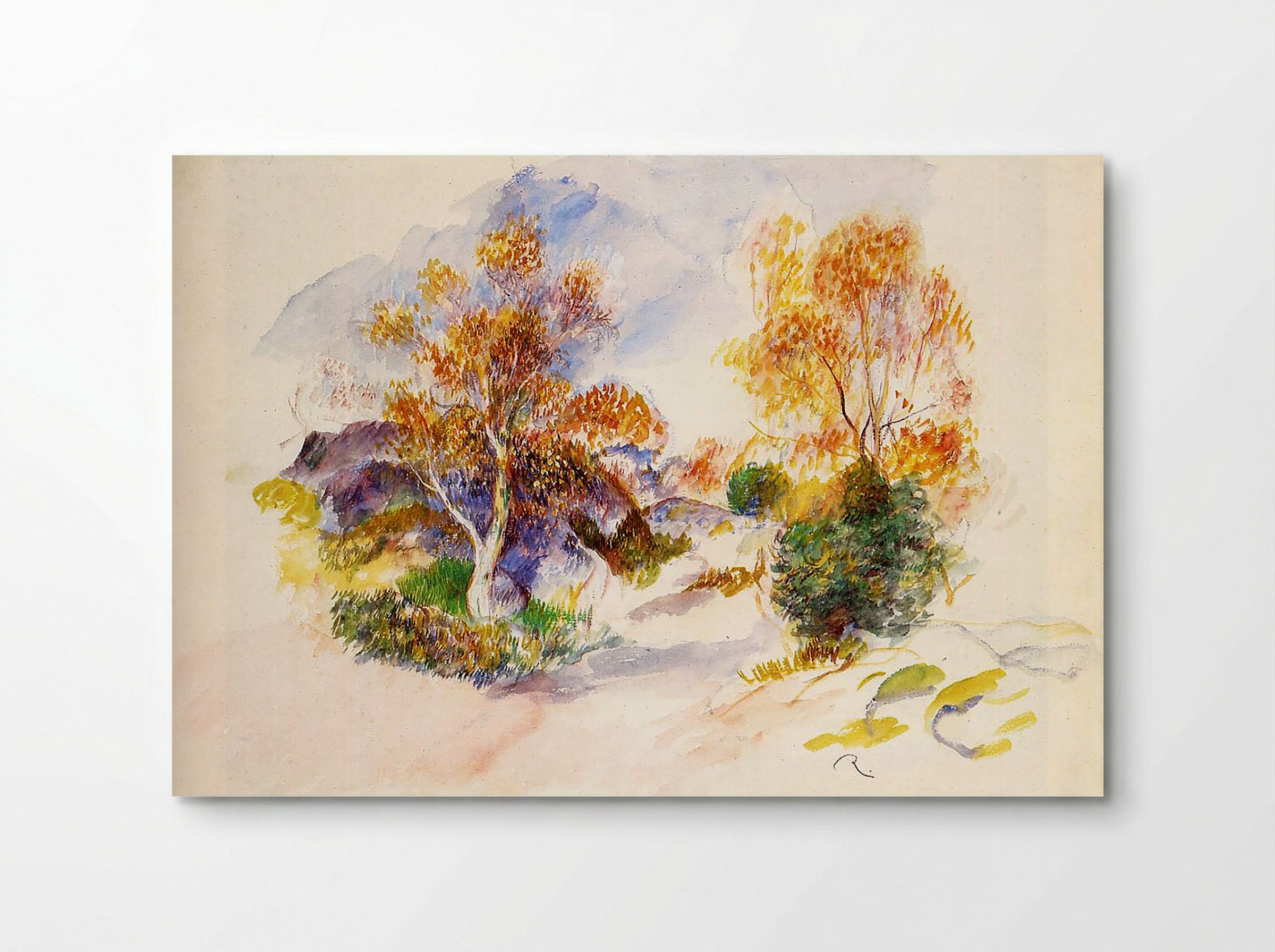 Paysage aux Arbres (Landscape with Trees) - Pierre-Auguste Renoir - Poster