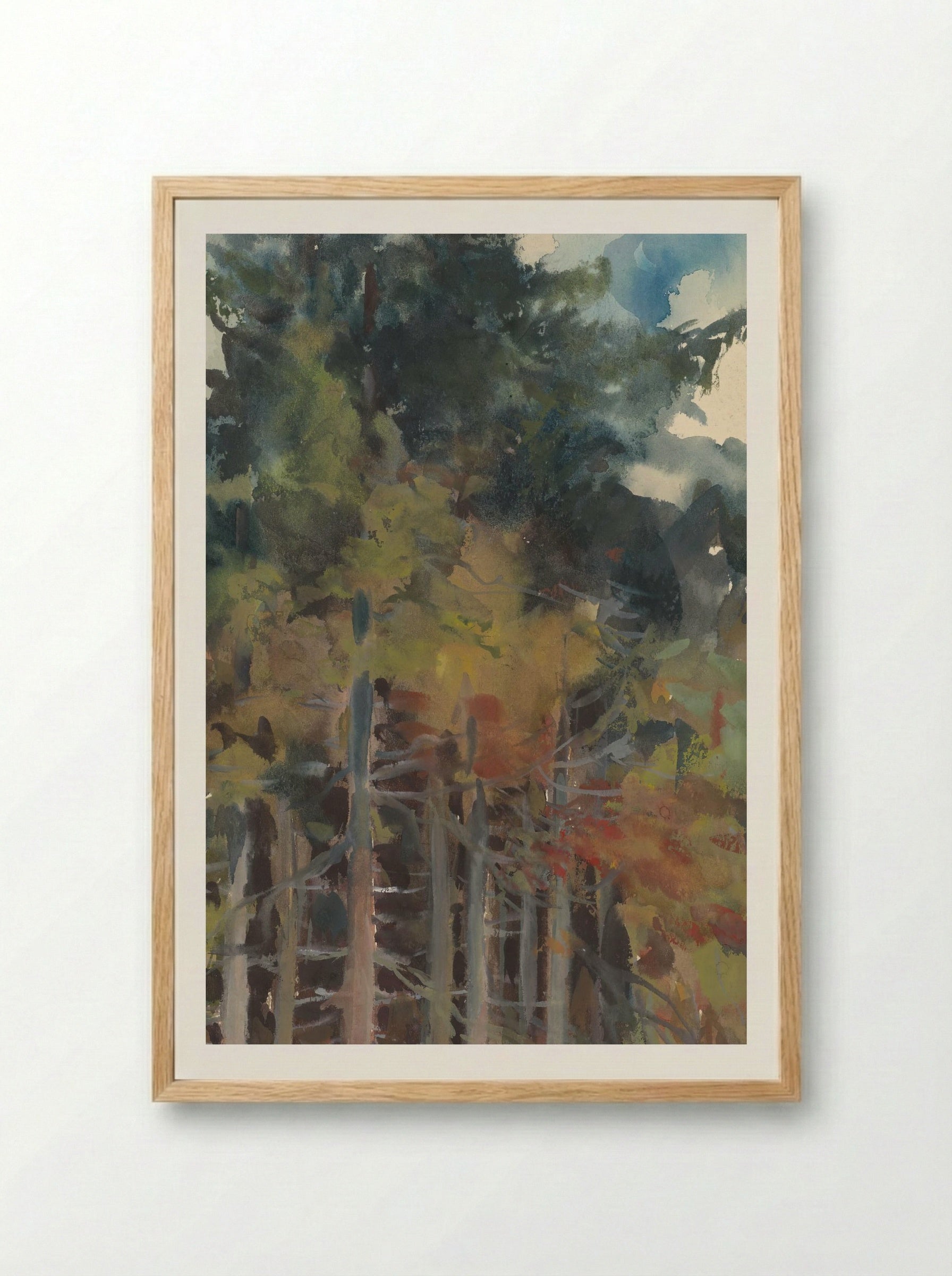 In the Forest in Autumn - Zolo Palugyay - Framed Print Wood