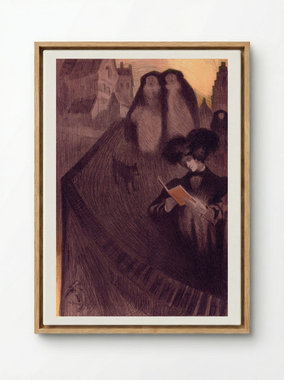 Original Design for Les Maîtres de l'Affiche - Georges de Feure - Framed Canvas Wood